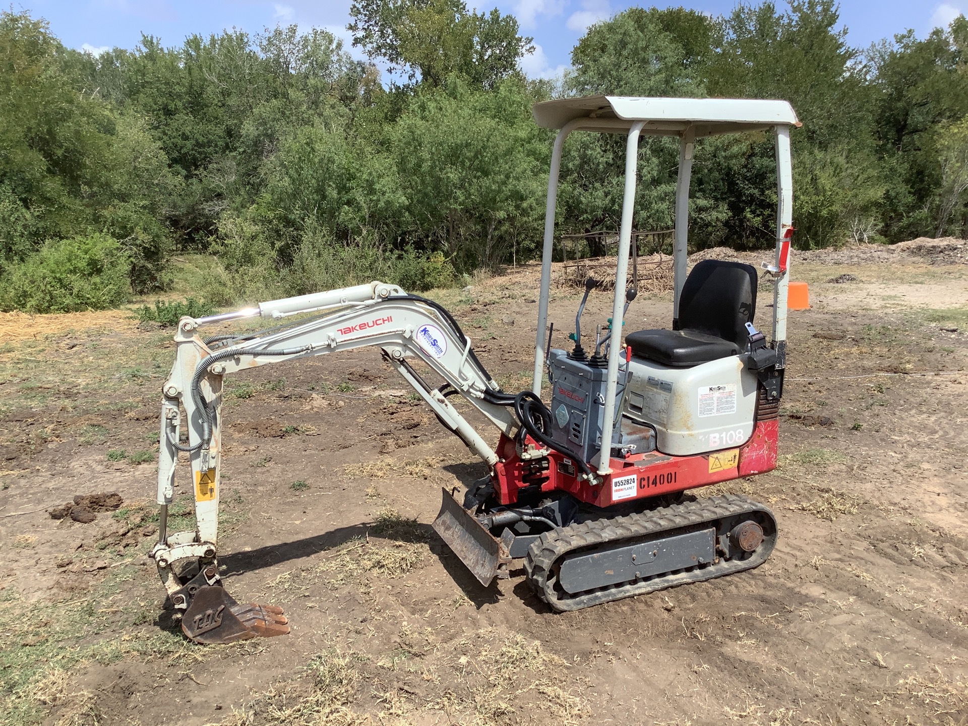 2012 Takeuchi TB108 Mini Excavator