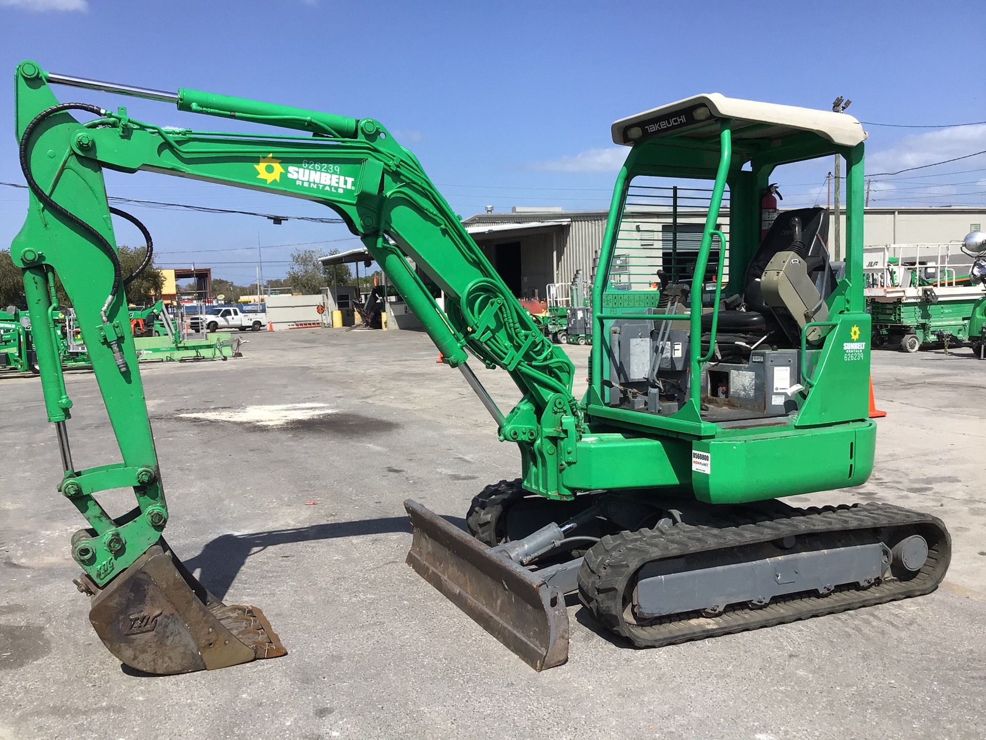 2014 Takeuchi TB138FR Mini Excavator