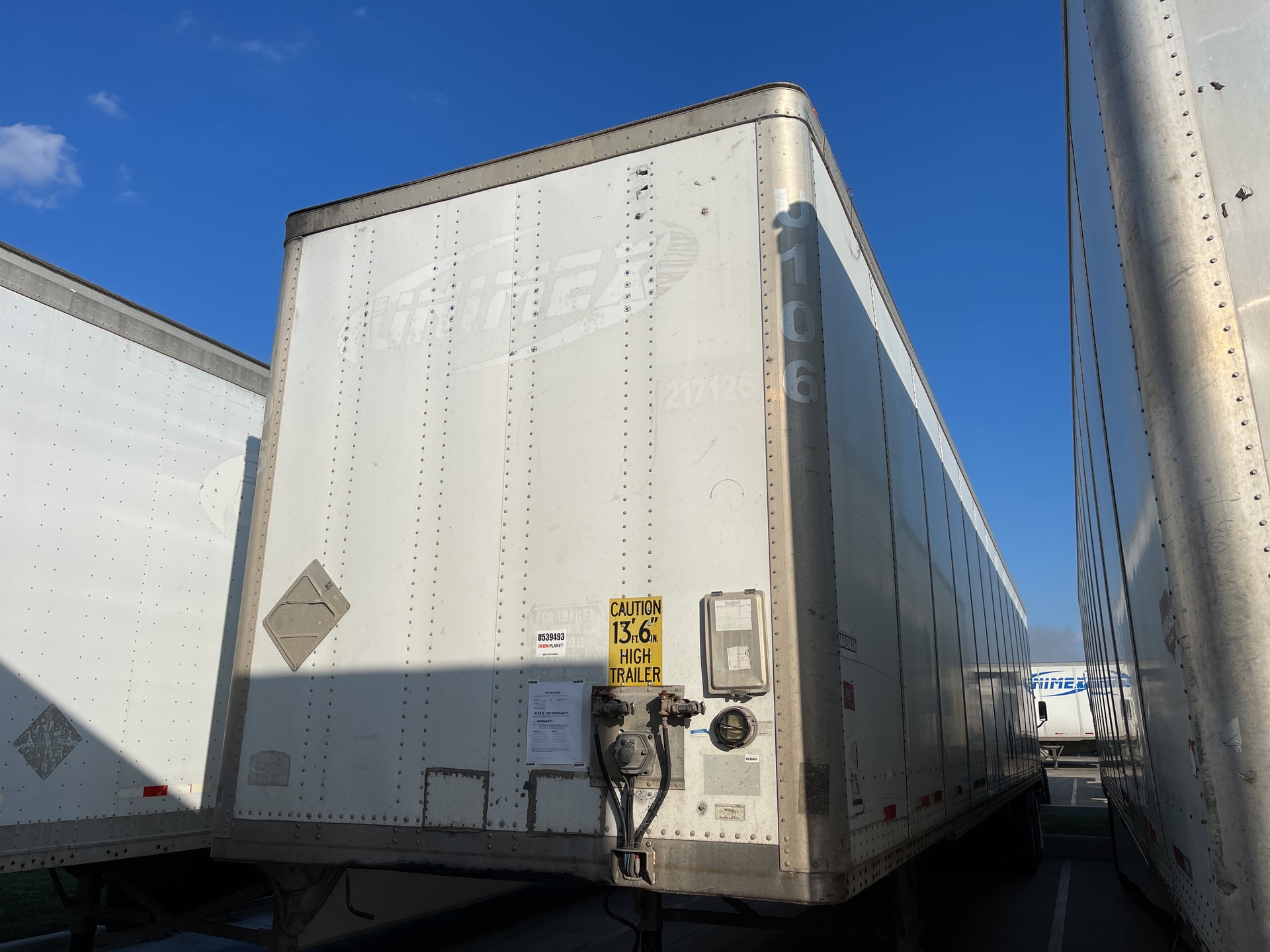 2004 Wabash DVCVHPC 53 ft T/A Van Trailer