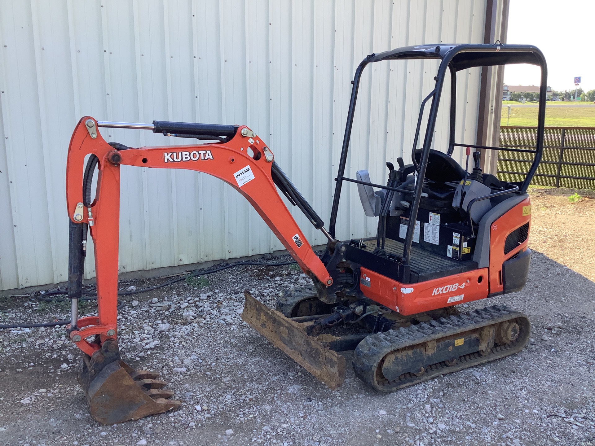 2016 Kubota KX018-4R1 Mini Excavator