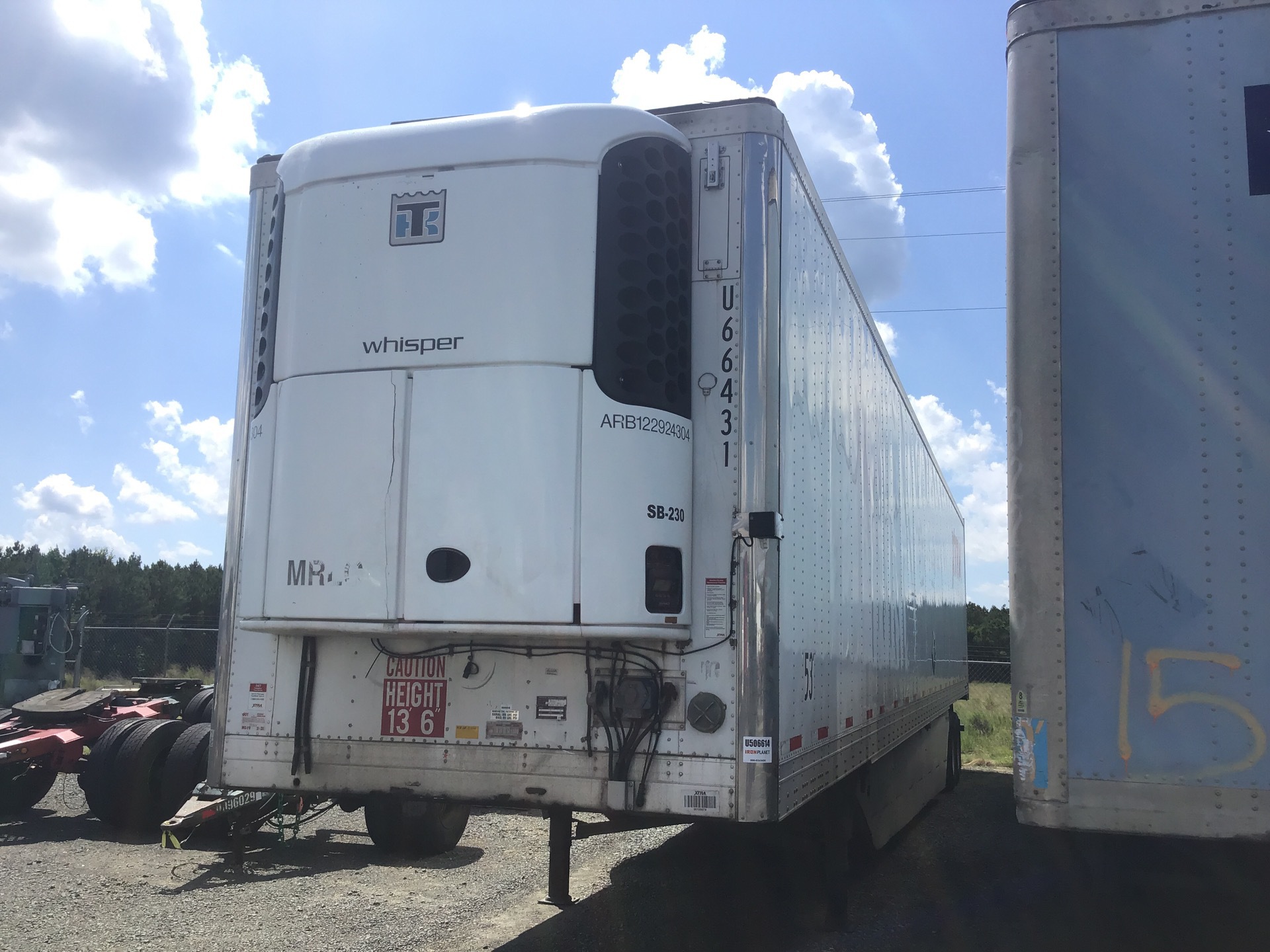 2013 Utility  T/A Refrigerated Trailer