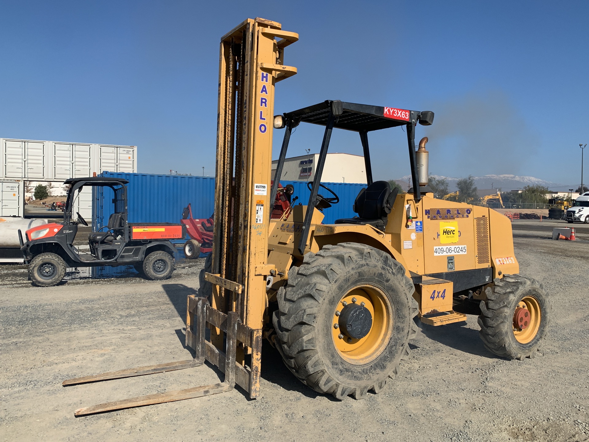 2012 Harlo HP6500-4WD-22-65 6500 lb Rough Terrain Forklift