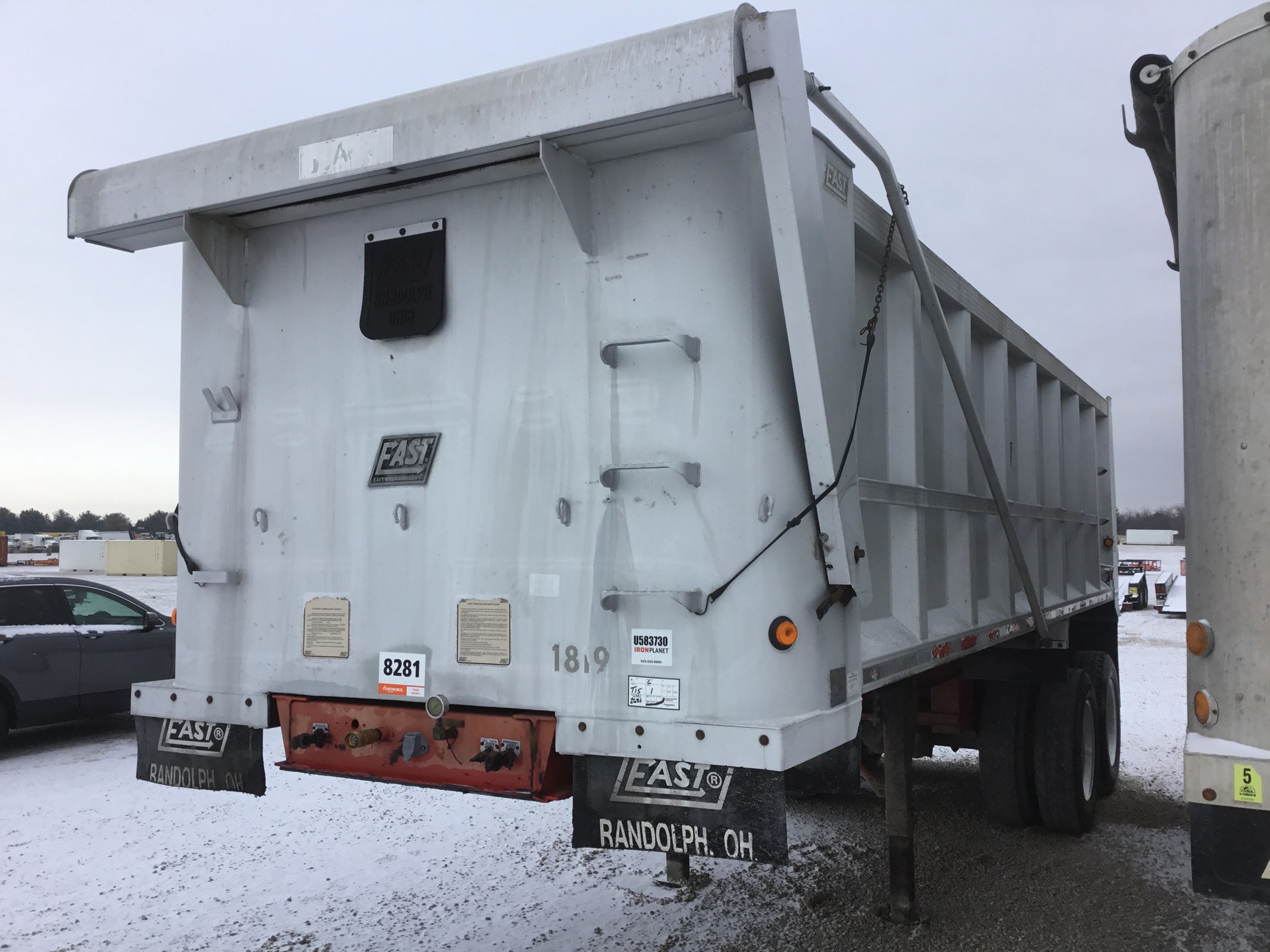 1999 East T/A Aluminum End Dump Trailer