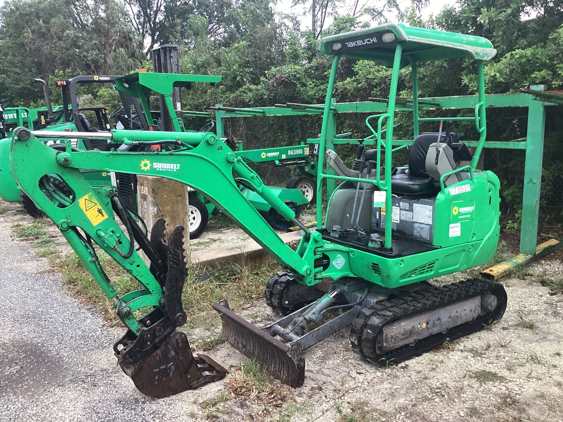 2015 Takeuchi TB216 Mini Excavator