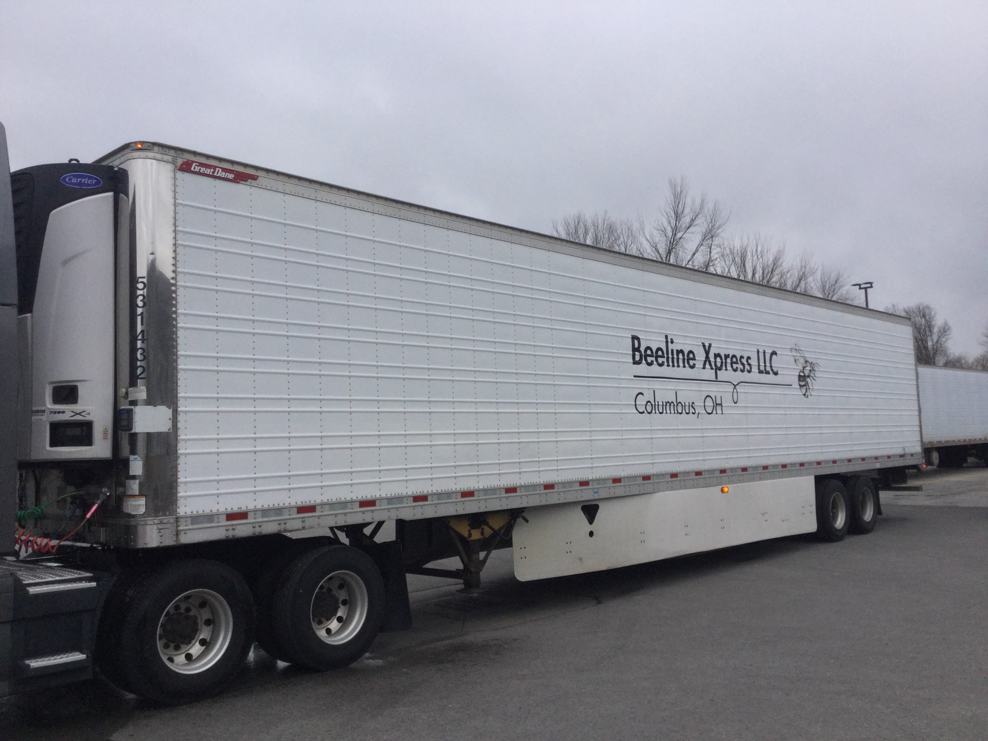 2015 Great Dane 52 ft T/A Refrigerated Trailer