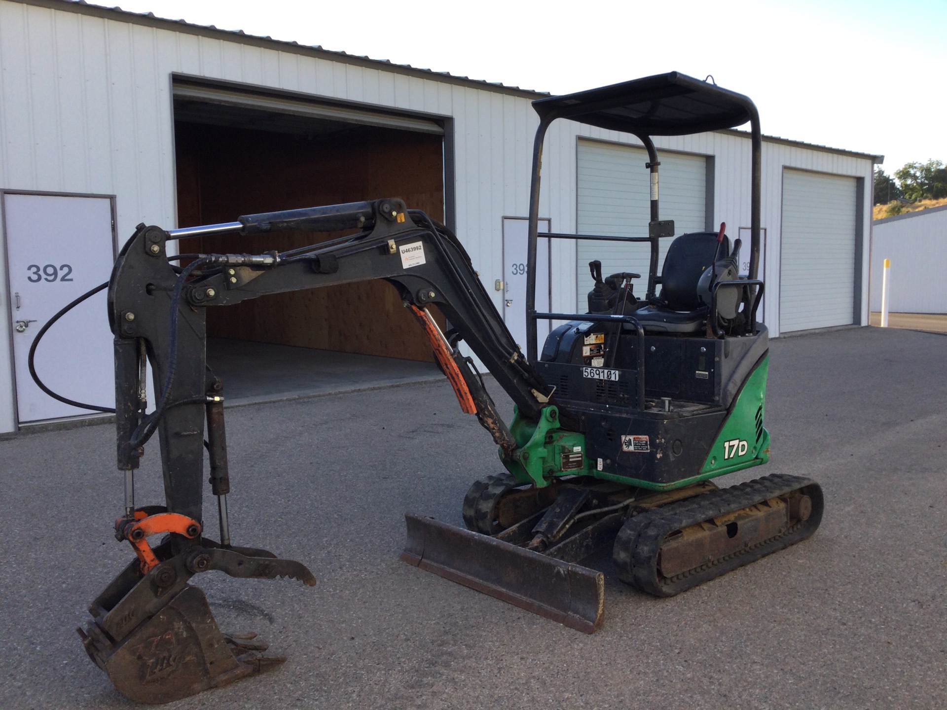 2013 John Deere 17D Mini Excavator