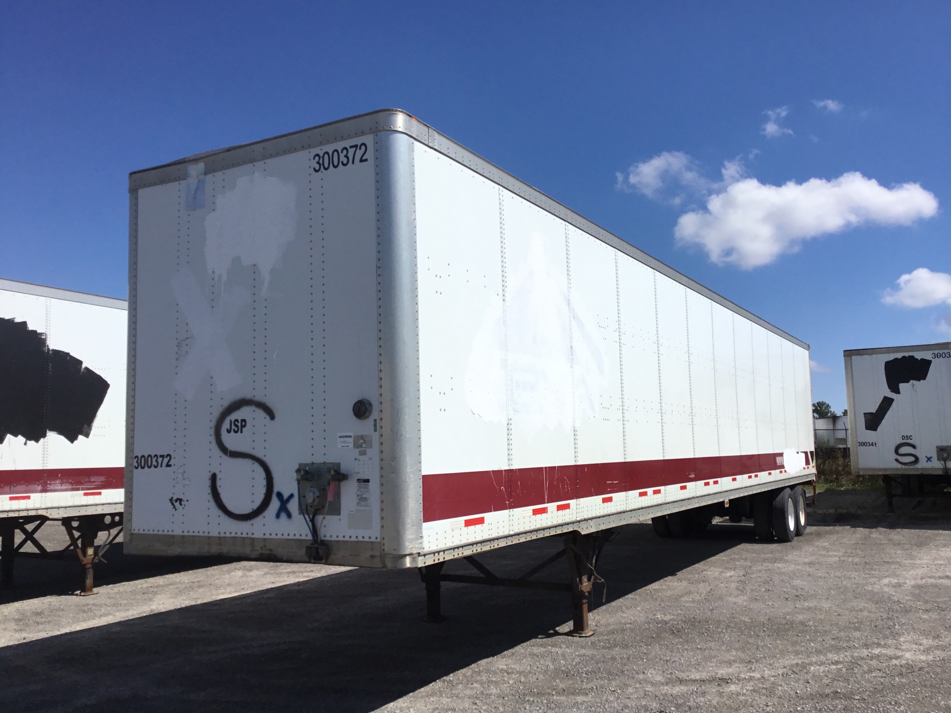 2008 Wabash 53 ft x 102 in T/A Van Trailer