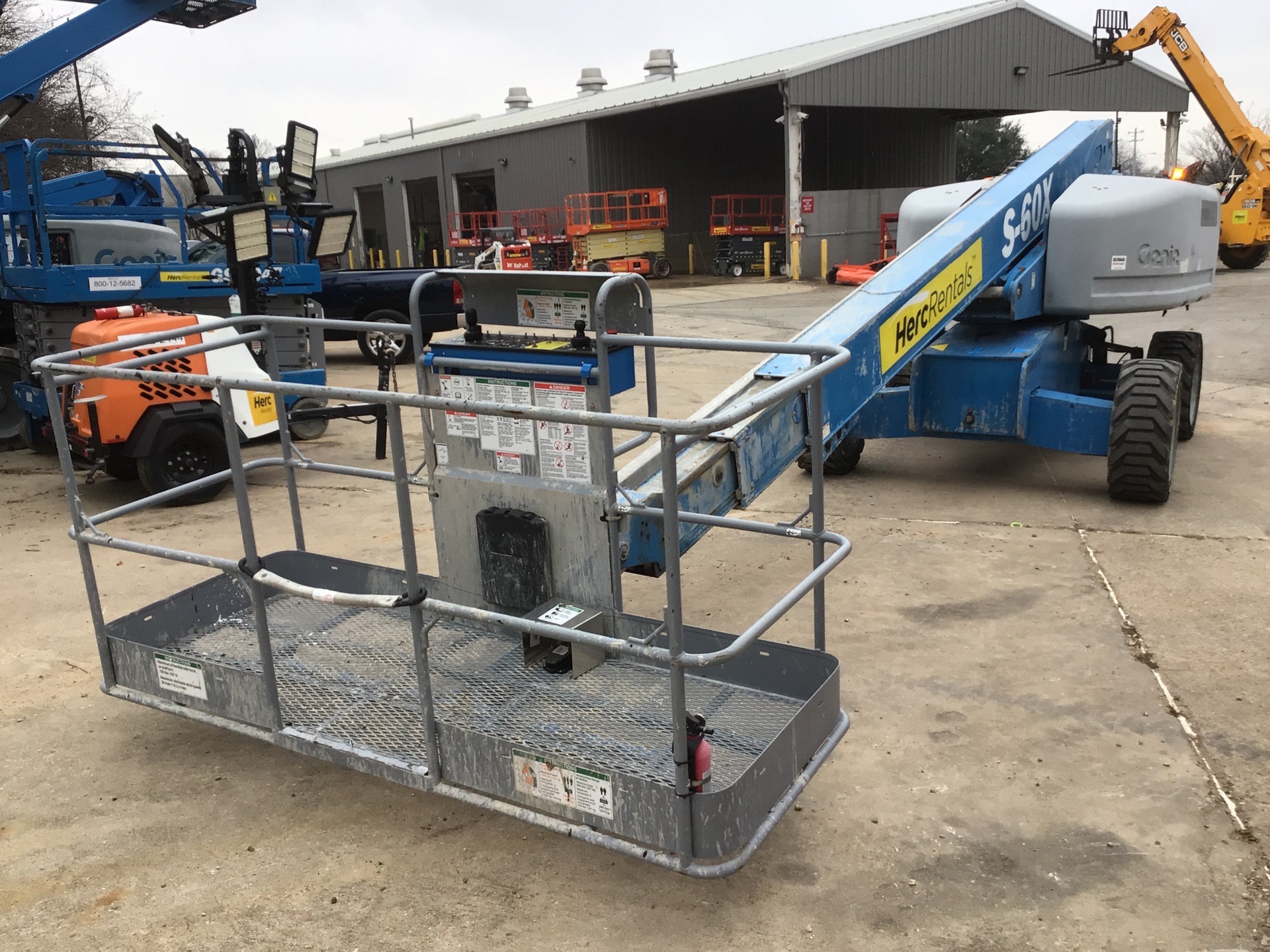 2014 Genie S-60X 4WD Diesel Telescopic Boom Lift