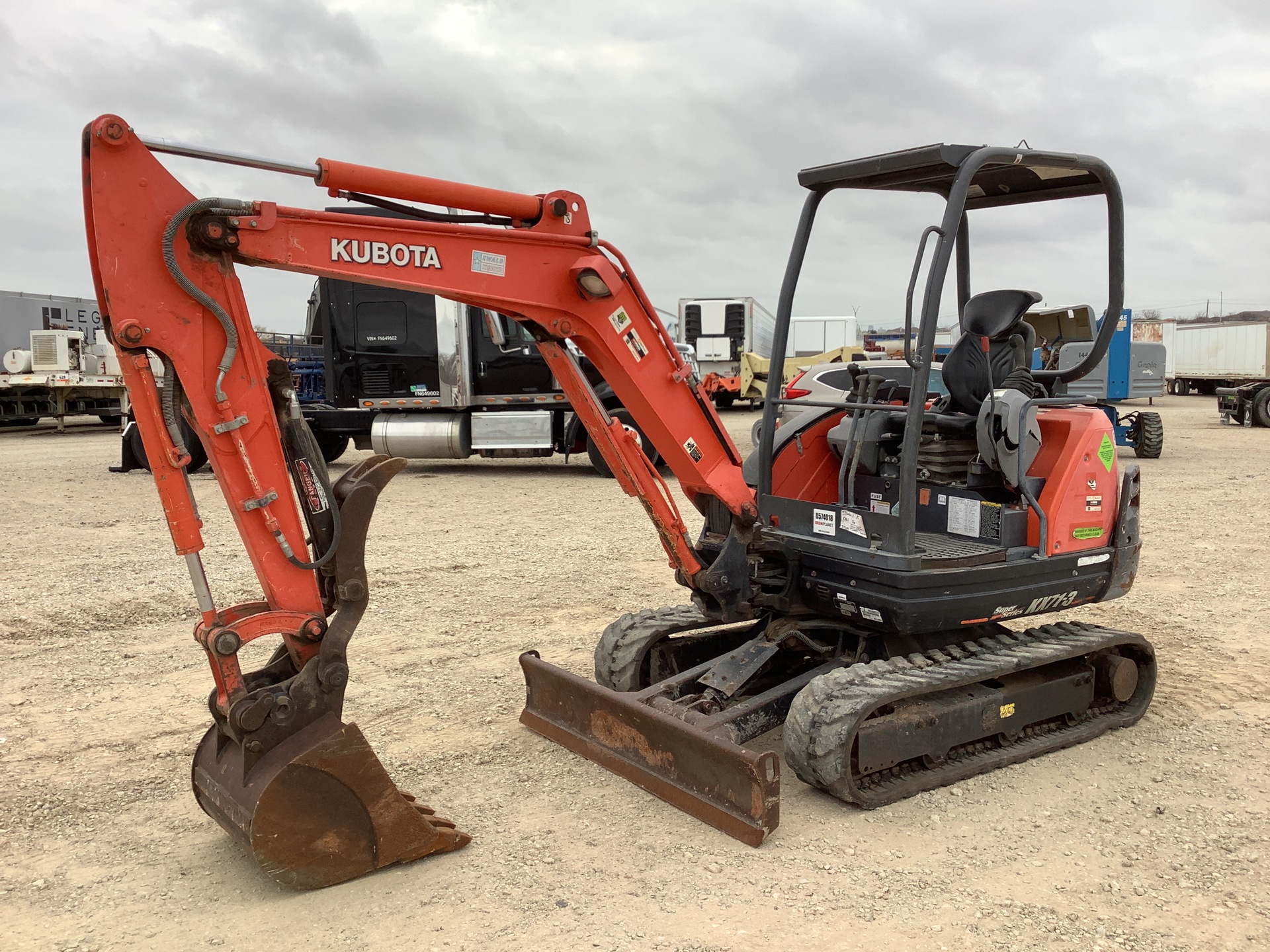 2016 Kubota KX71-3S Mini Excavator