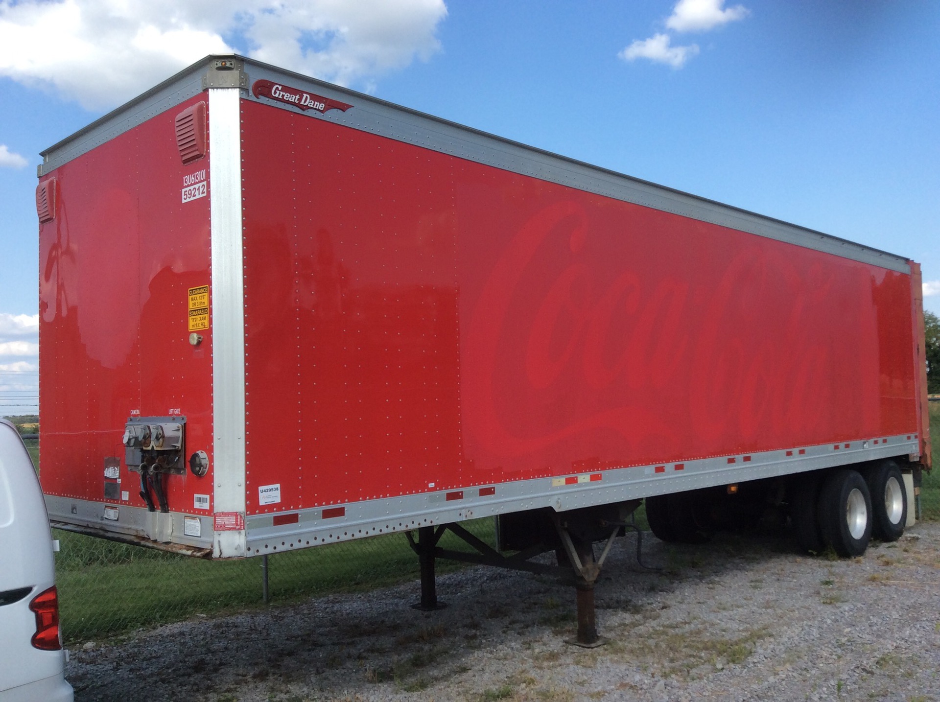 2013 Great Dane 34 ft T/A Van Trailer