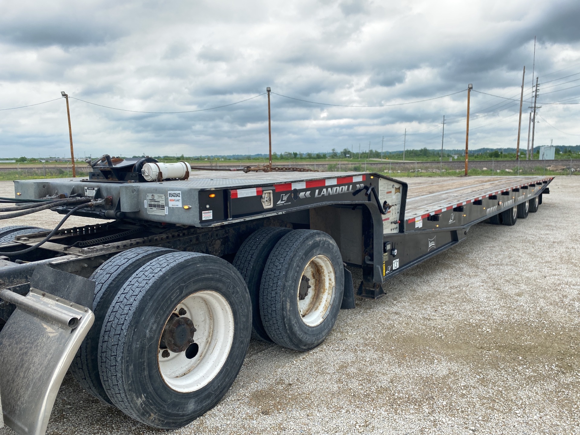 2017 Landoll 455A 45 ton 48 ft Tri/A Sliding Axle Trailer