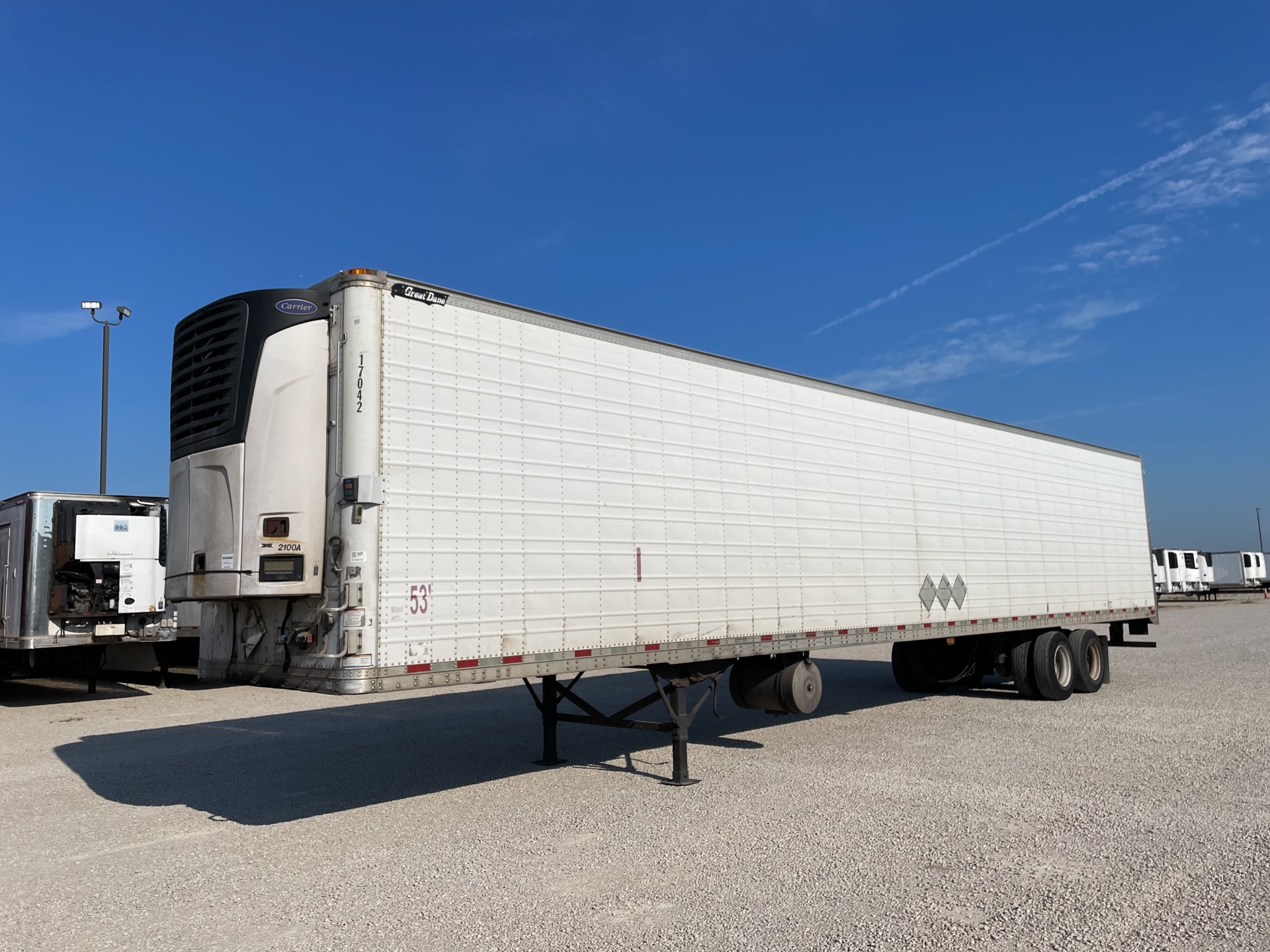 2012 Great Dane 53 ft x 102 in T/A Refrigerated Trailer