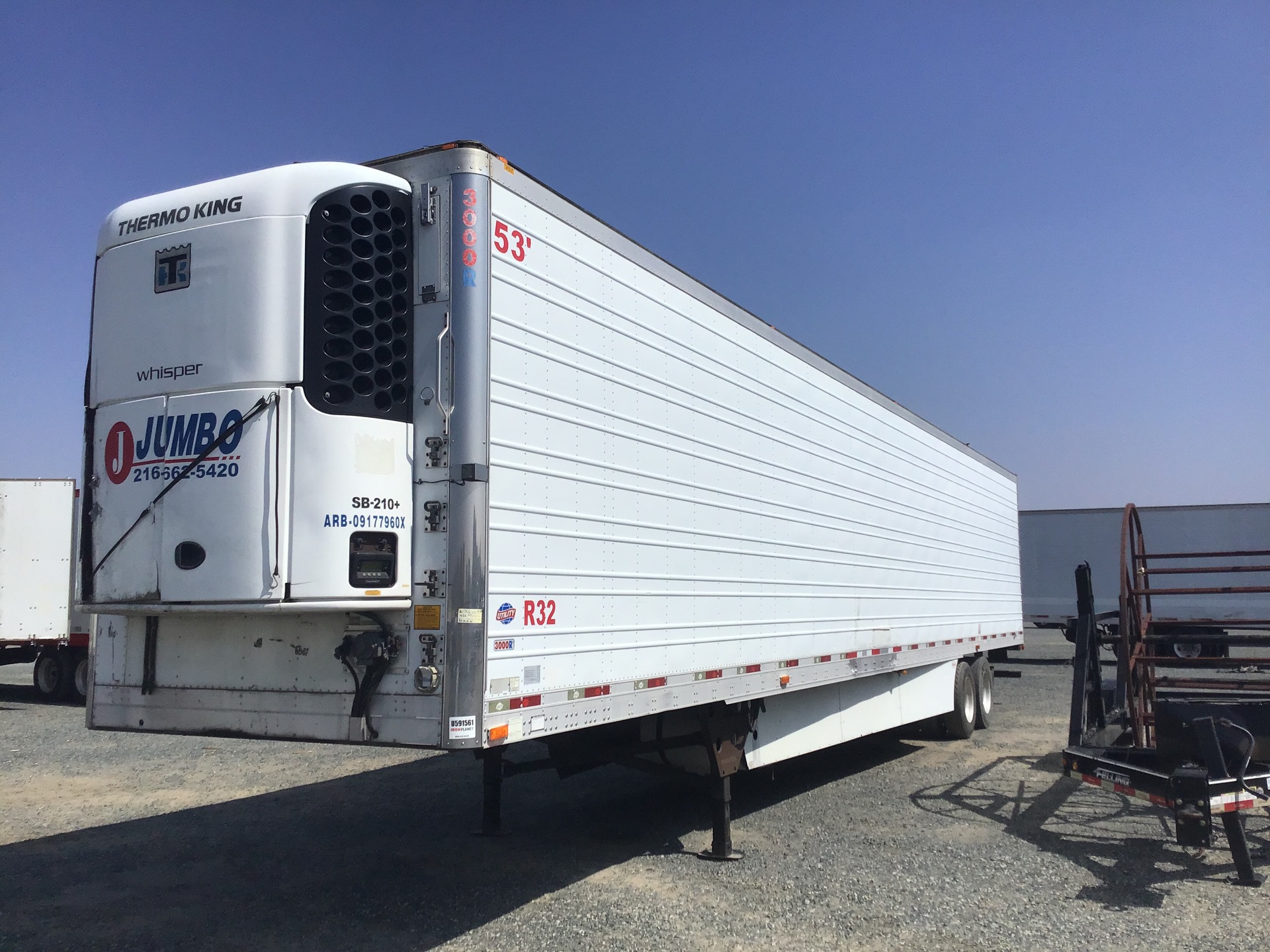 2010 Utility VS2RA 68000 lb T/A Refrigerated Trailer