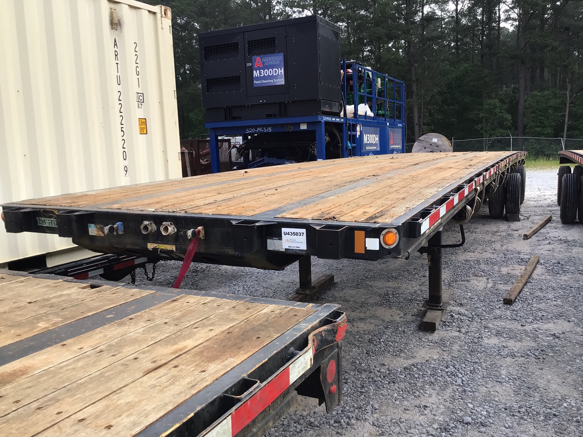 2015 Fontaine 48 ft T/A 48 Ft Float Flatbed Trailer