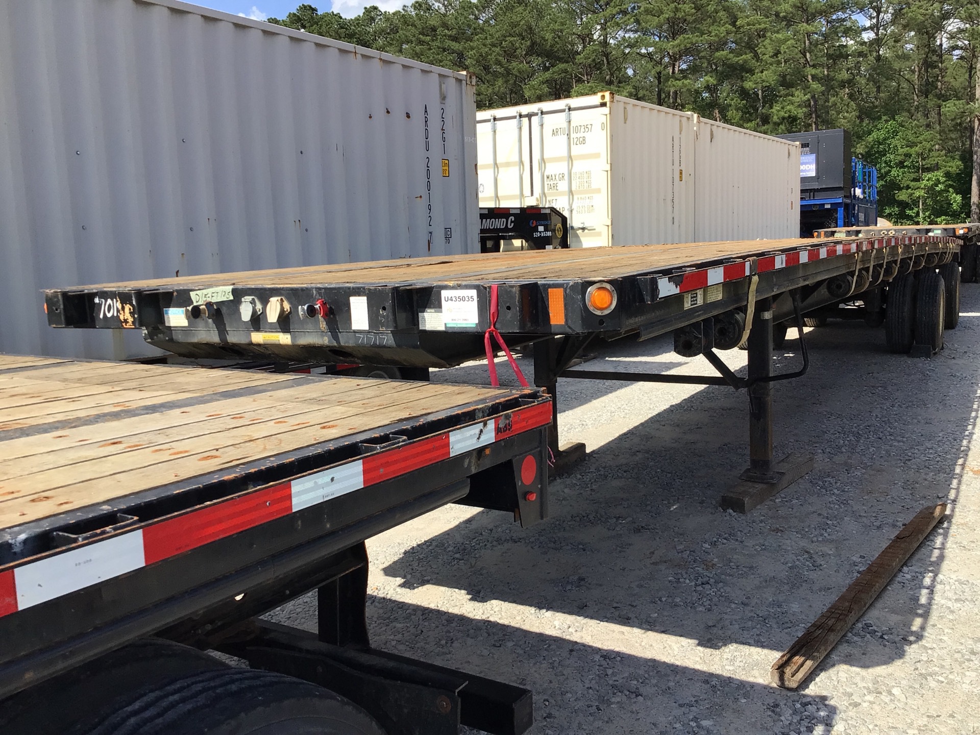 2015 Fontaine 48 ft T/A 48 Ft Float Flatbed Trailer