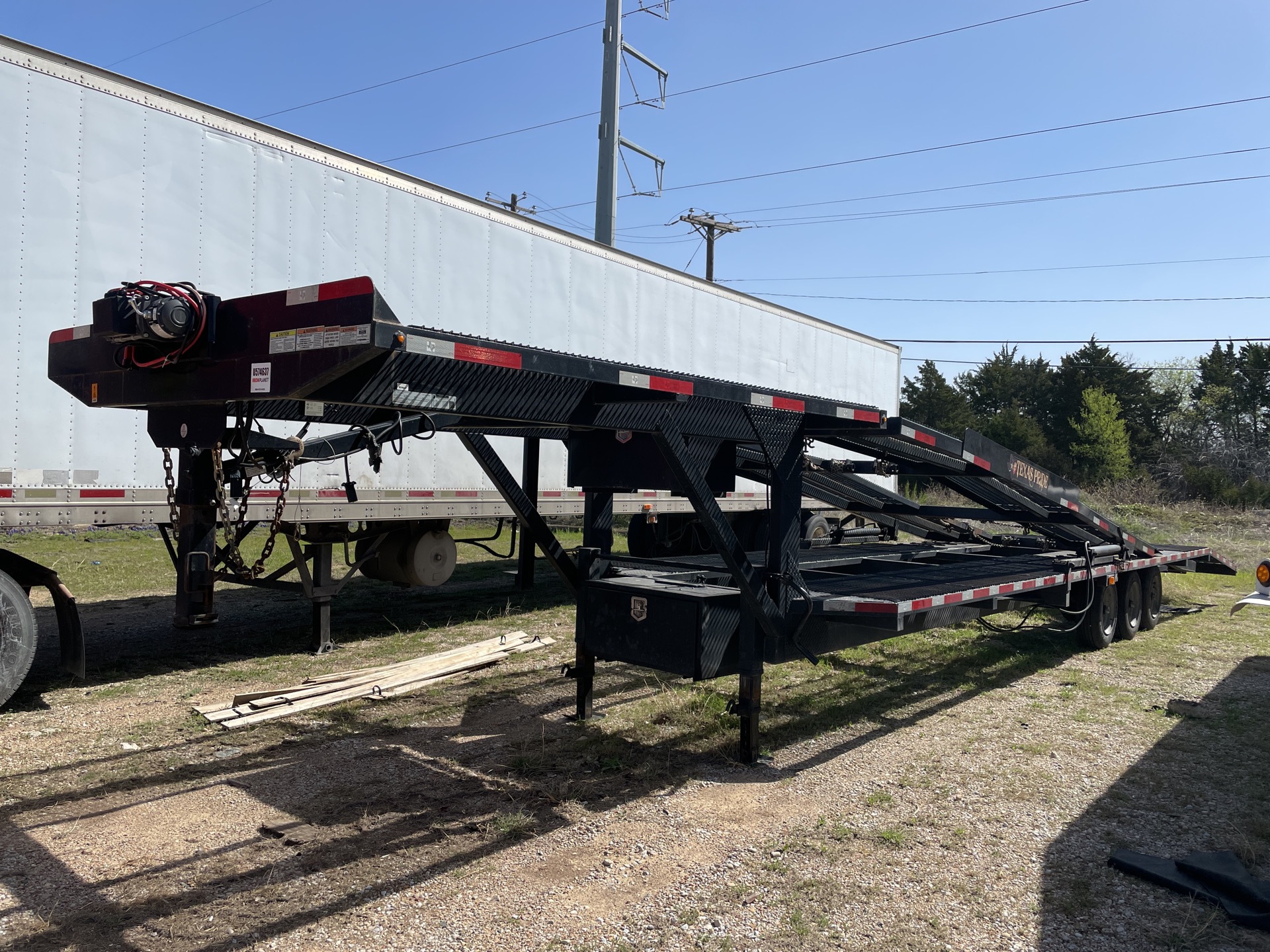 2018 Texas Pride  Tri/A Open Car Carrier Trailer