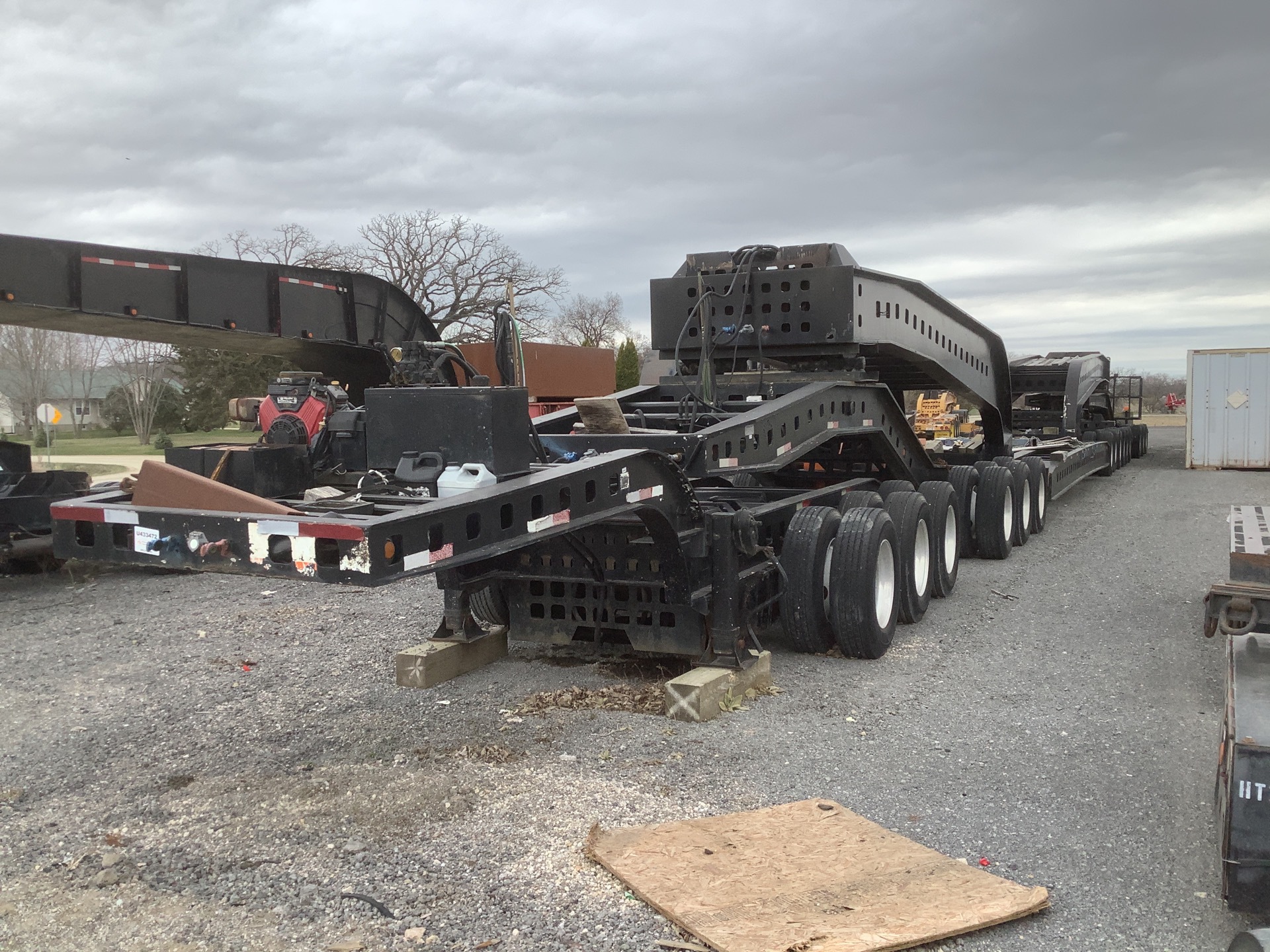 1985 Siebert 80 ton 15 Removable Gooseneck Lowboy Trailer