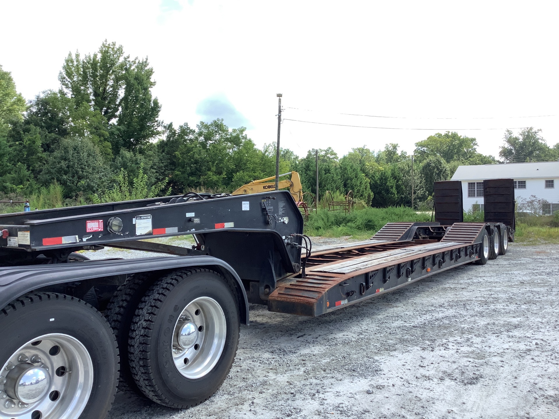 2000 Etnyre PRTN50TD3-T1 40 ft Tri/A Removable Gooseneck Lowboy Trailer