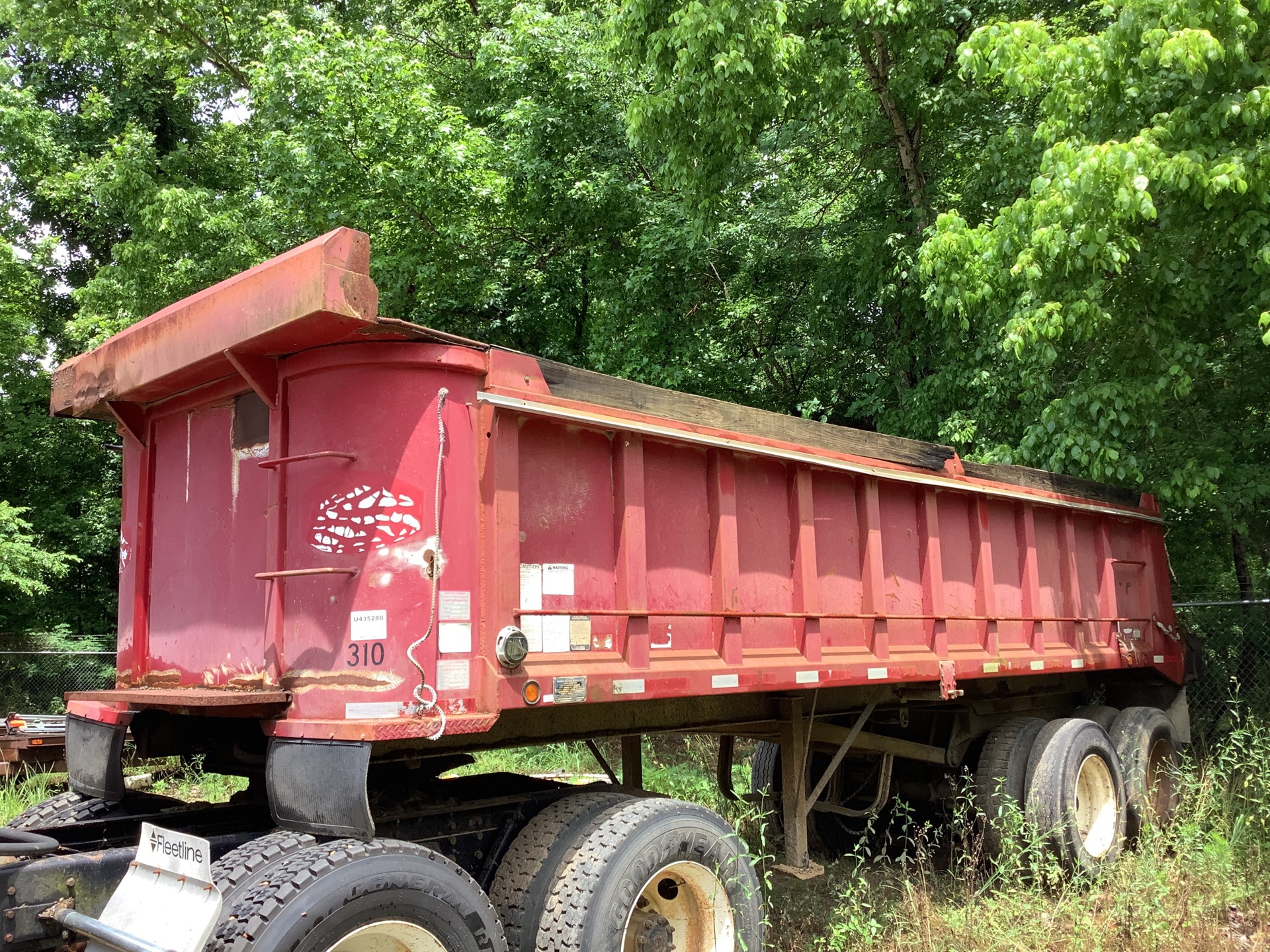 2007 Palmer TA-24H T/A 24 ft End Dump Trailer