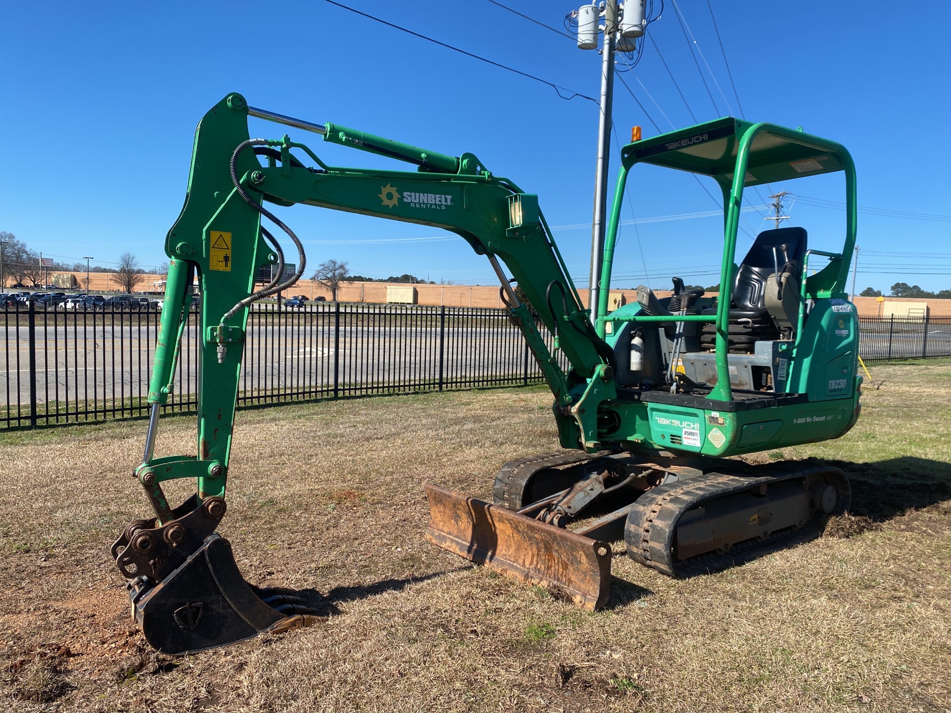 2015 Takeuchi TB230 Mini Excavator