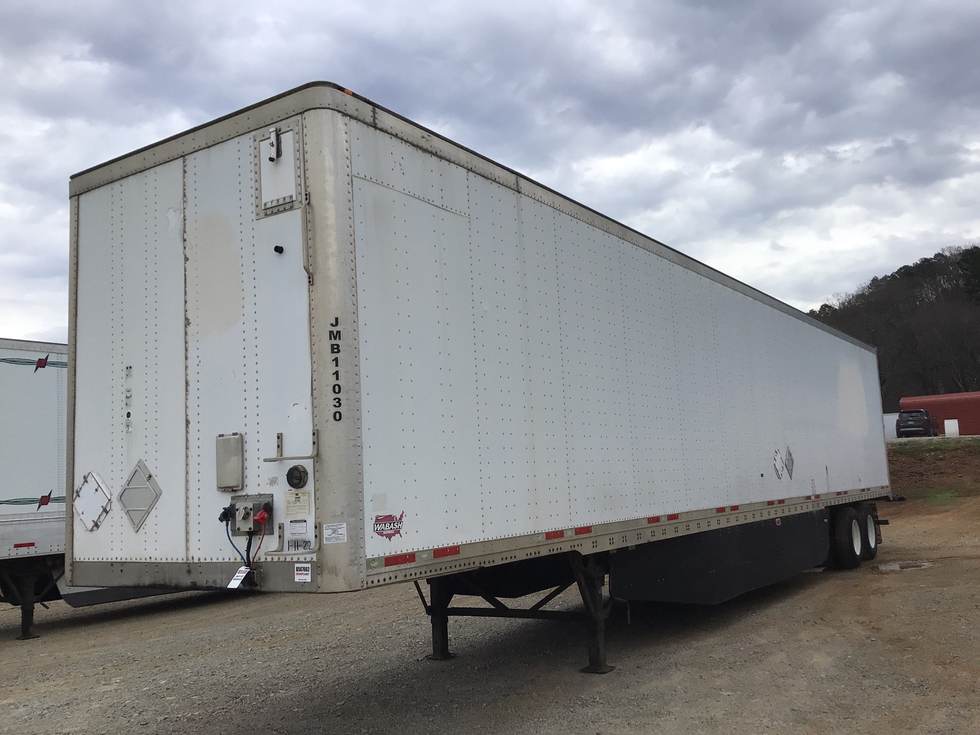 2012 Wabash 53 ft T/A Van Trailer