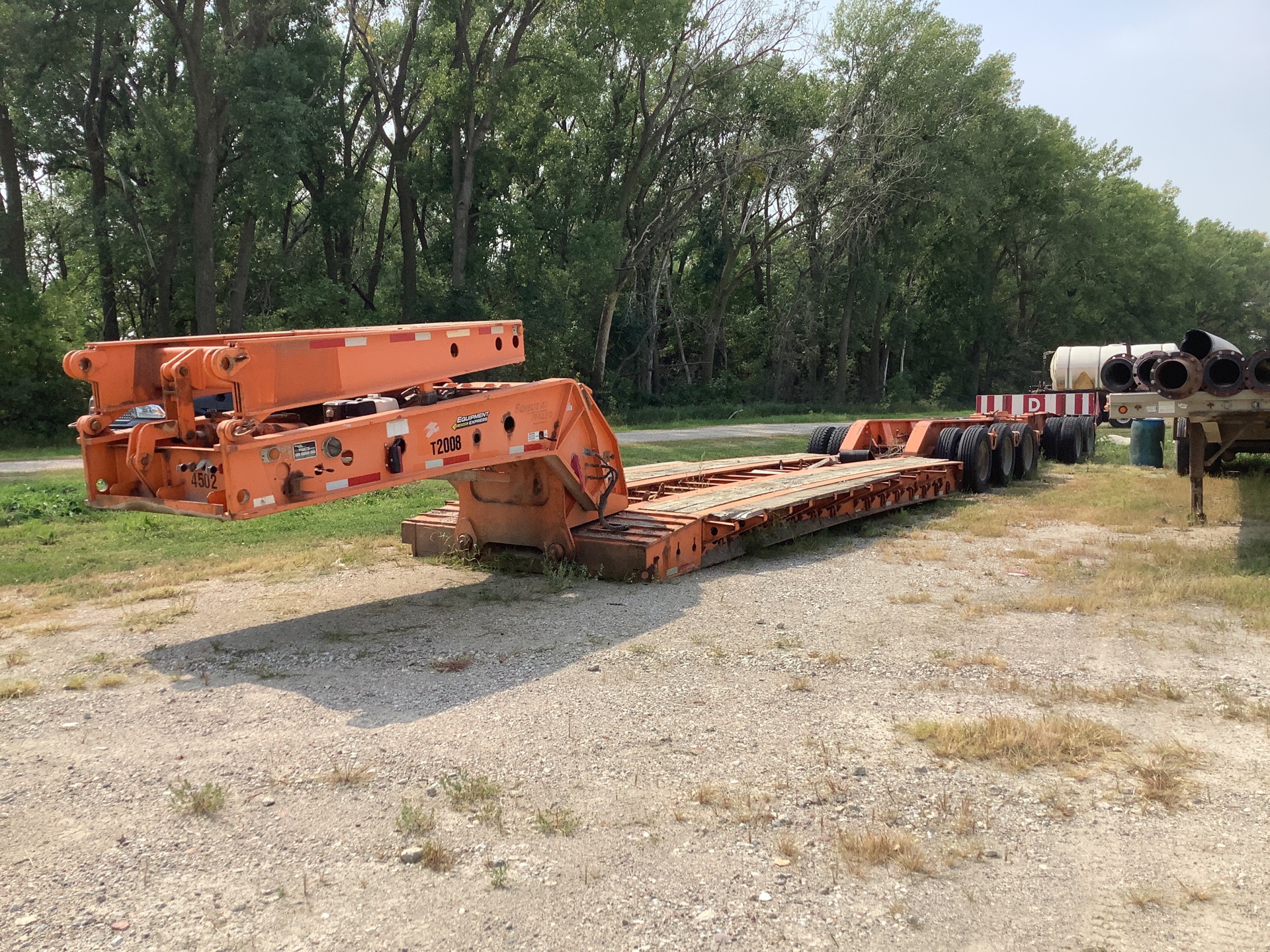 2012 Scheltema 75 Ton Tri/A Extendable w/T/A Booster Lowboy Trailer