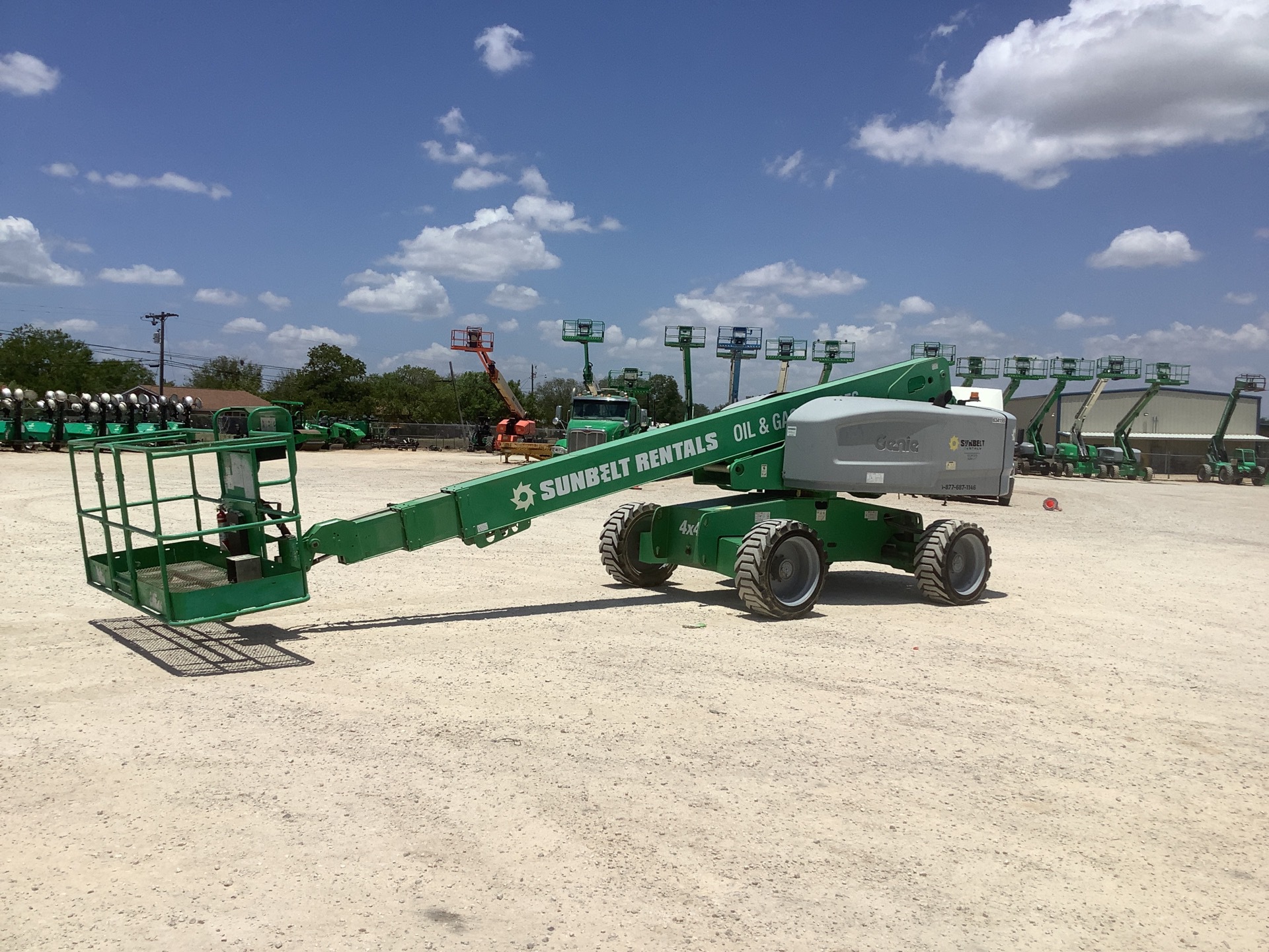 2014 Genie S-60X 4WD Diesel Telescopic Boom Lift