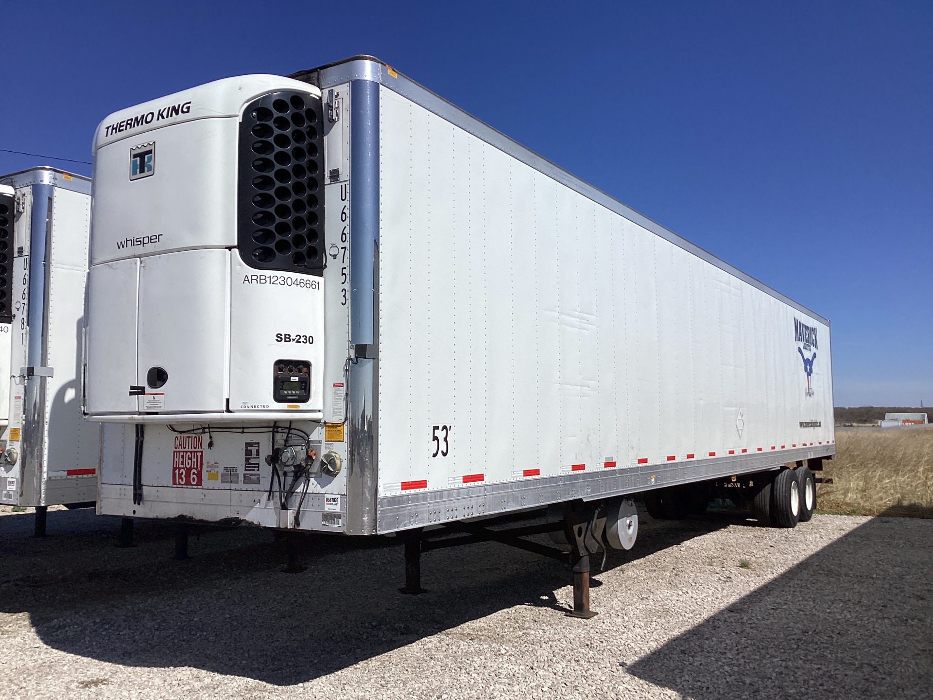 2013 Utility 52 ft T/A Refrigerated Trailer