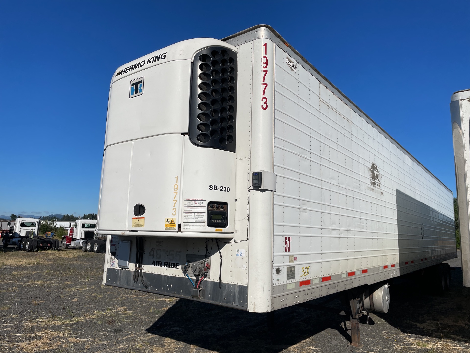 2012 UTILITY/Wabash 53 ft x 102 in T/A Refrigerated Trailer