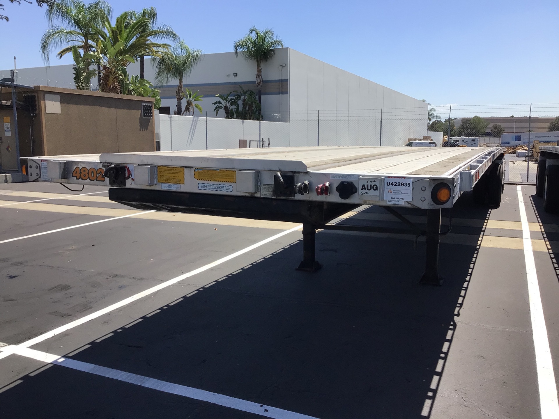 2014 Utility  48 ft T/A Flatbed Trailer