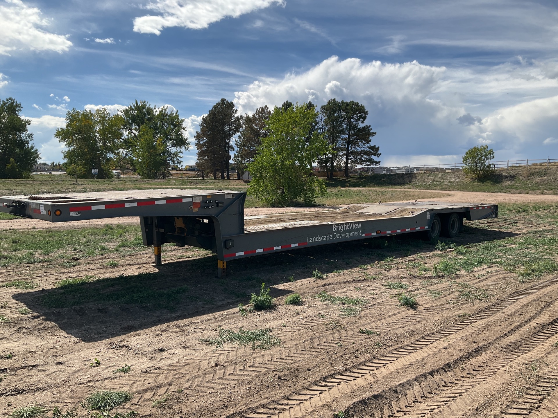 2008 Trail King TK80HT-482 T/A Hydraulic Tail Trailer