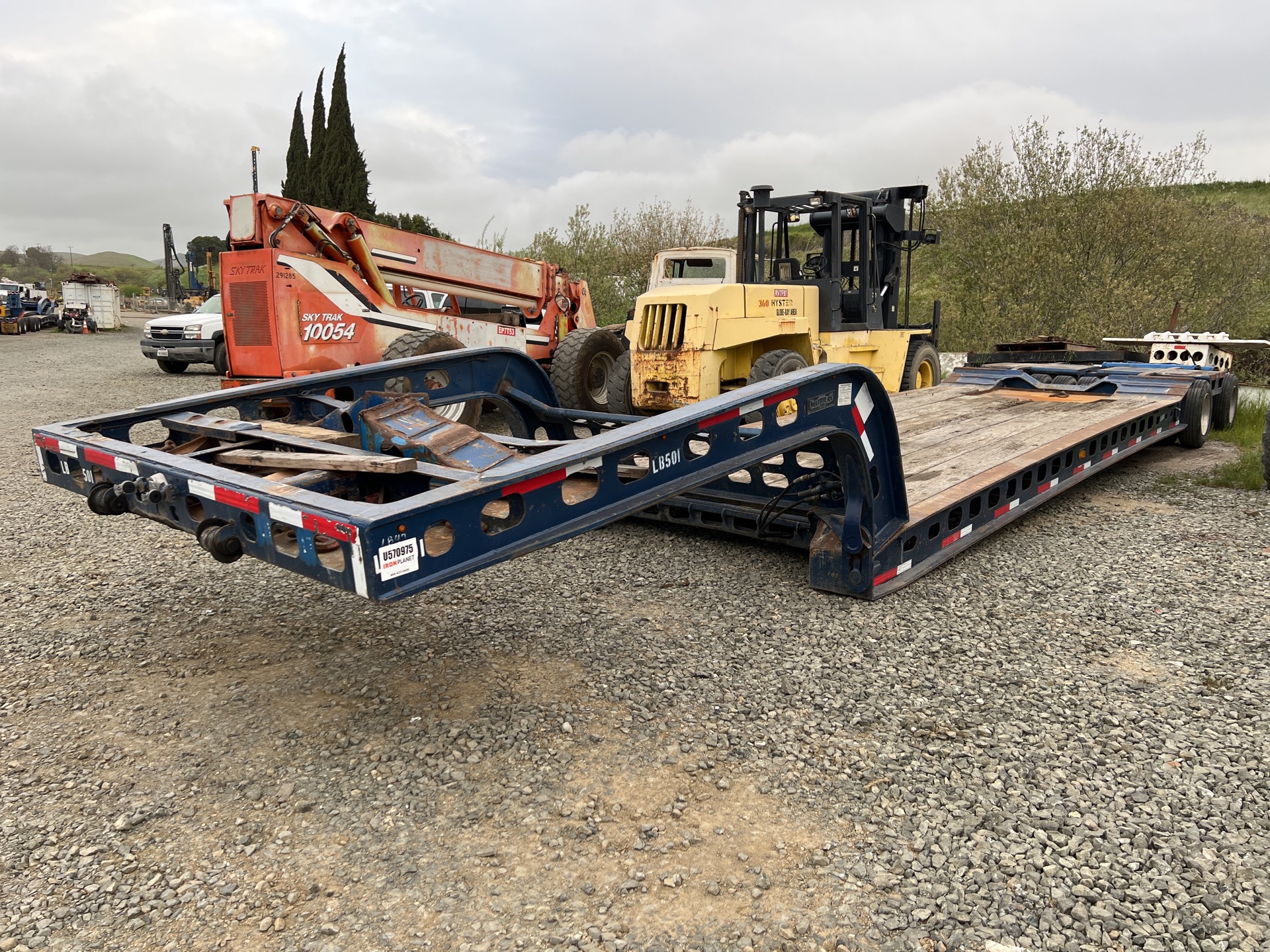 1997 Murry 16-Wheel Expandable Axle Removable Gooseneck Lowboy Trailer