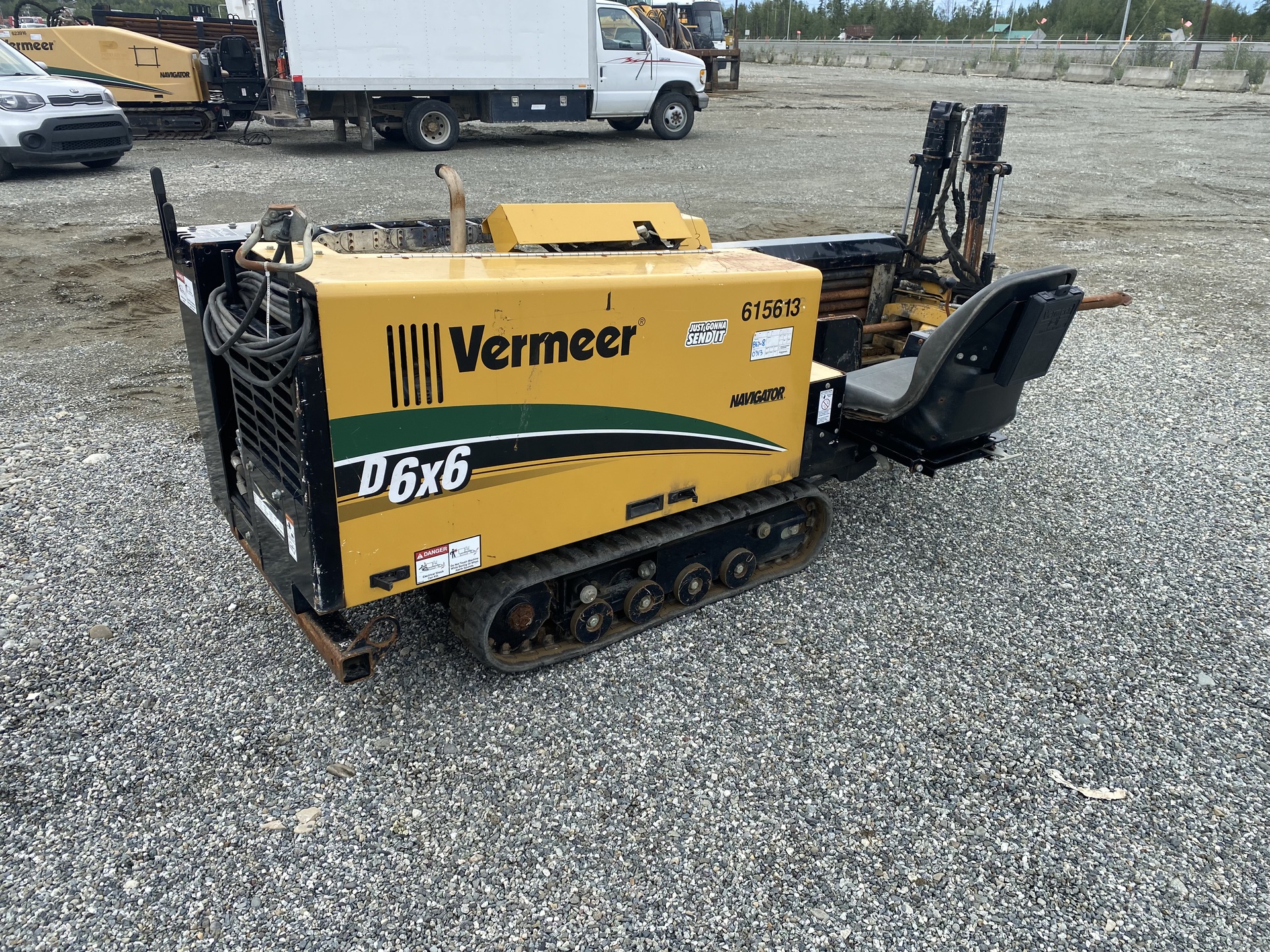 2015 Vermeer D6X6 Directional Drill w/ 2013 Rainbow 7718M T/A Equipment Trailer