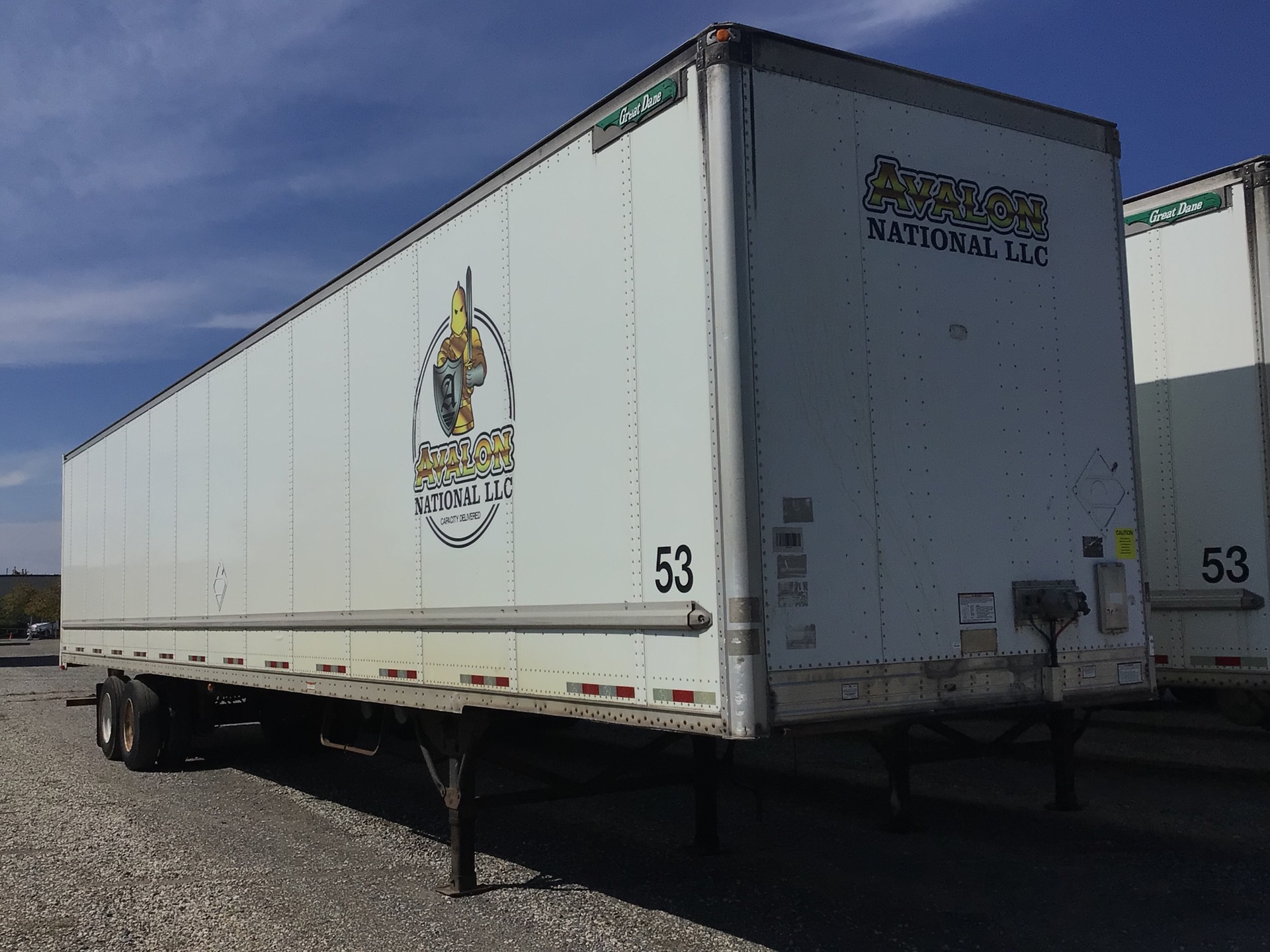 2011 Great Dane 53 ft T/A Van Trailer