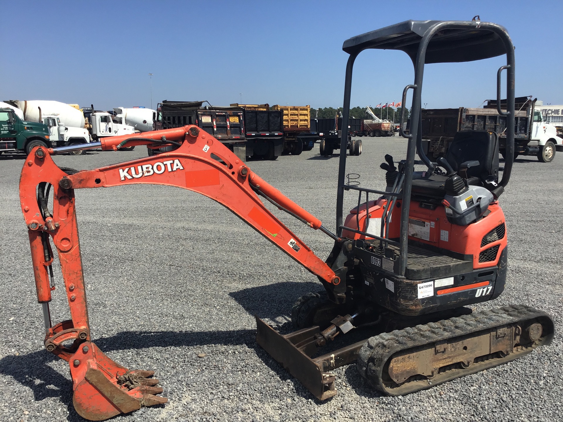 2016 Kubota U17 Mini Excavator