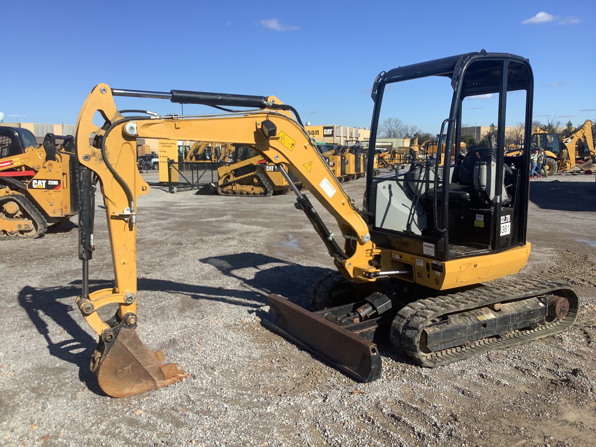 2018 Cat 302.7DCR Mini Excavator