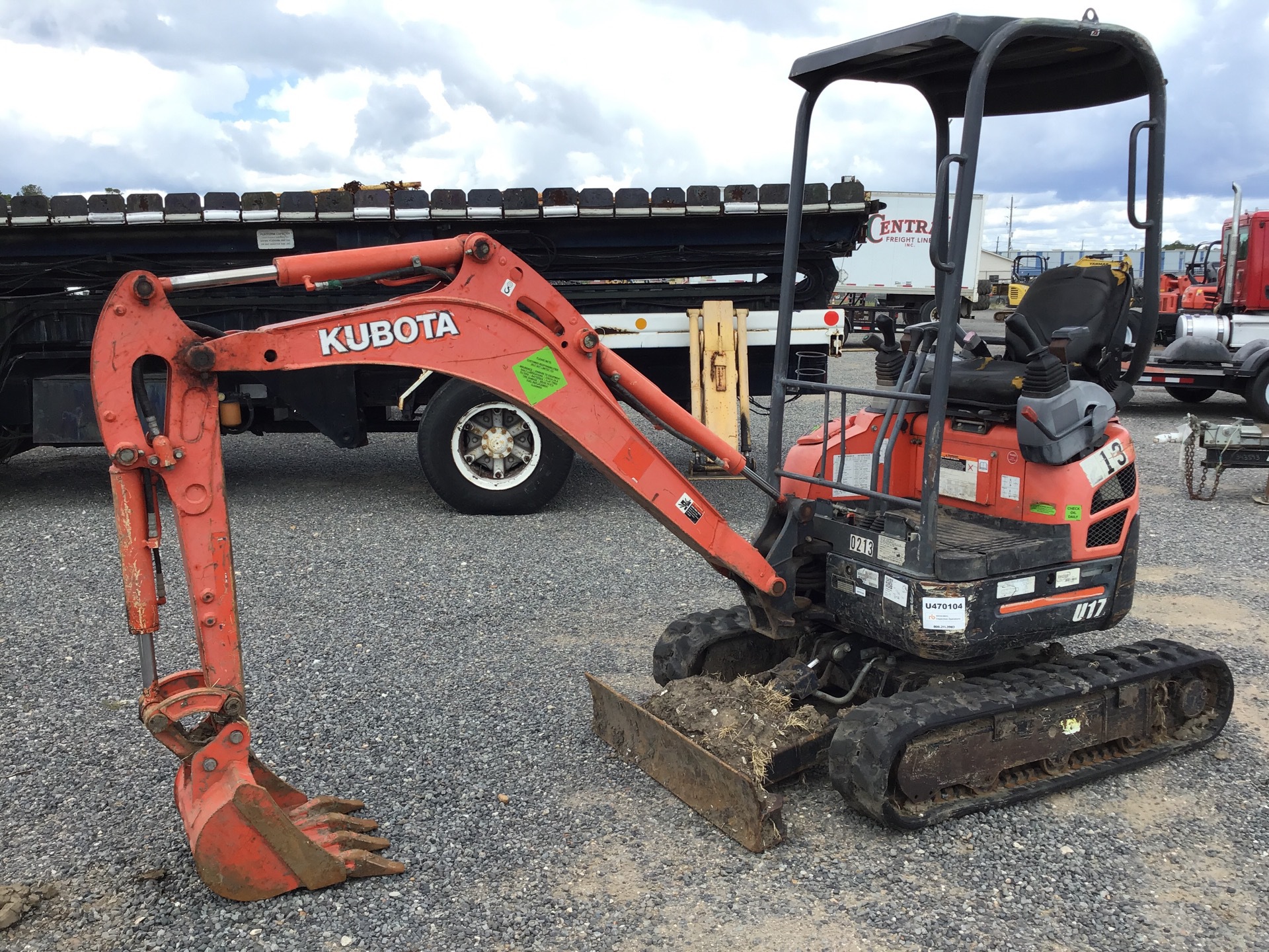 2017 Kubota U17 Mini Excavator