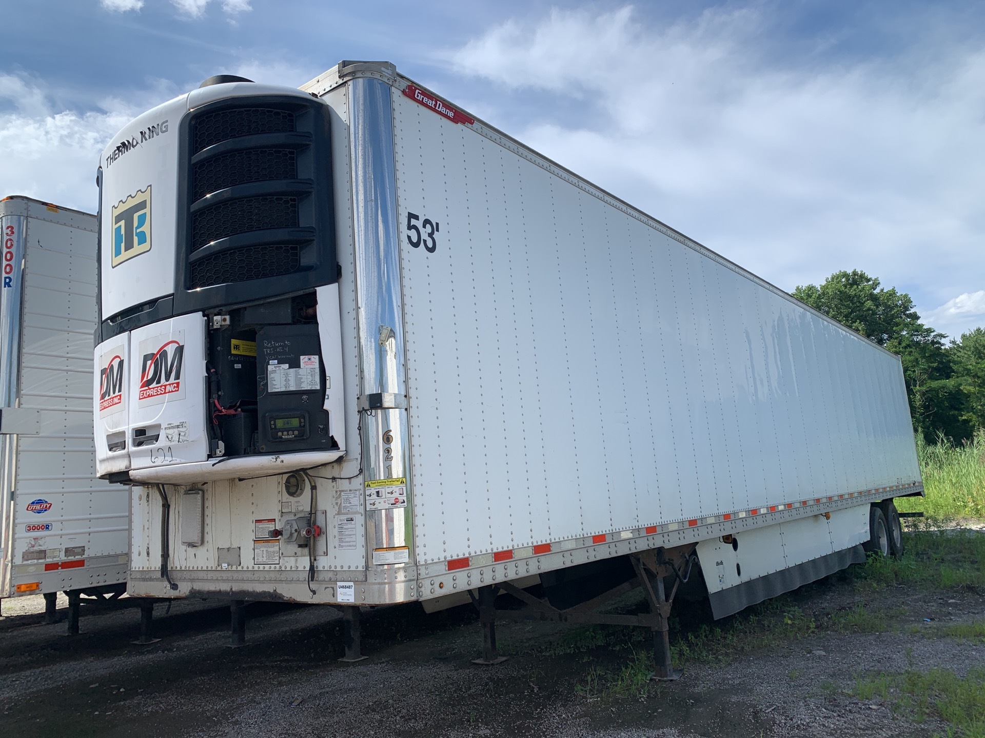 2015 Great Dane FSS-1114-1105 53 ft x 102 in T/A Refrigerated Trailer