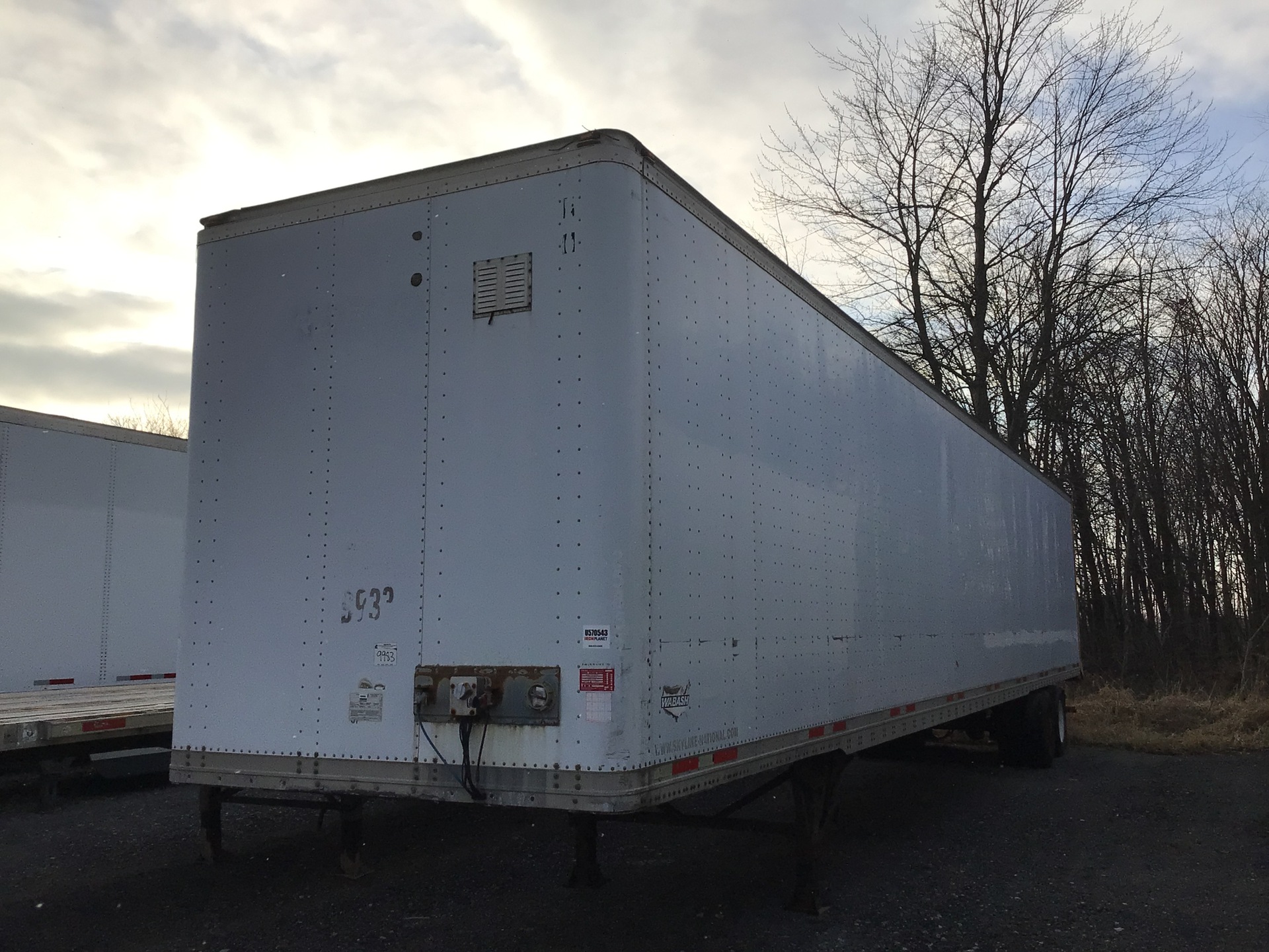 2007 Wabash DVLHHSA T/A Van Trailer