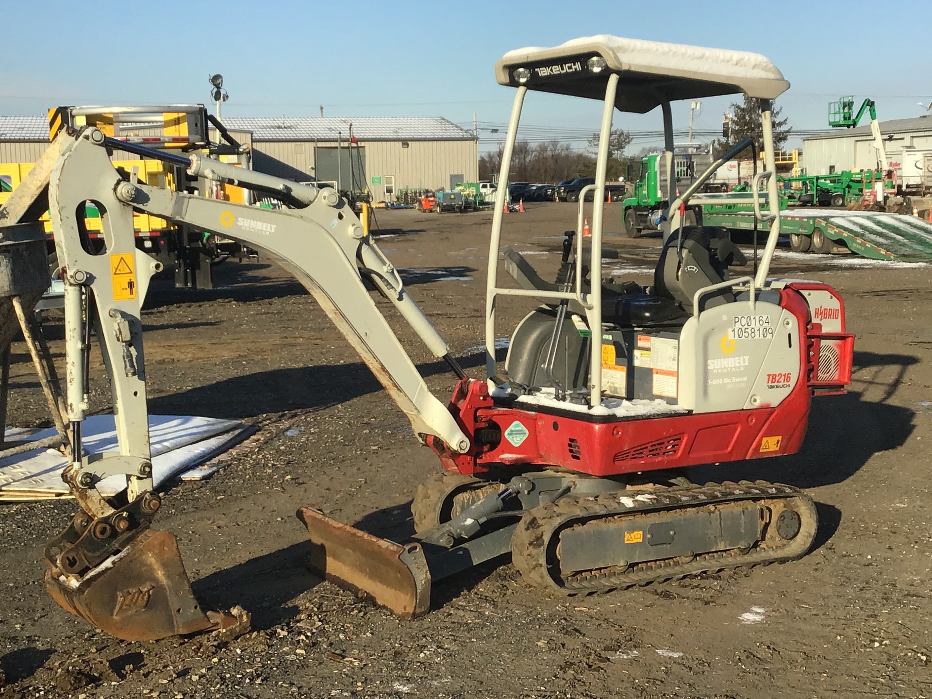 2017 Takeuchi TB216 Mini Excavator