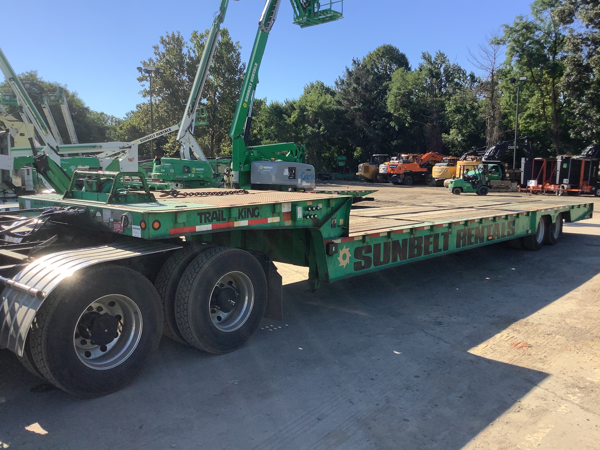 2011 Trail King TK70HT-482 38 ft T/A Hydraulic Tail Trailer