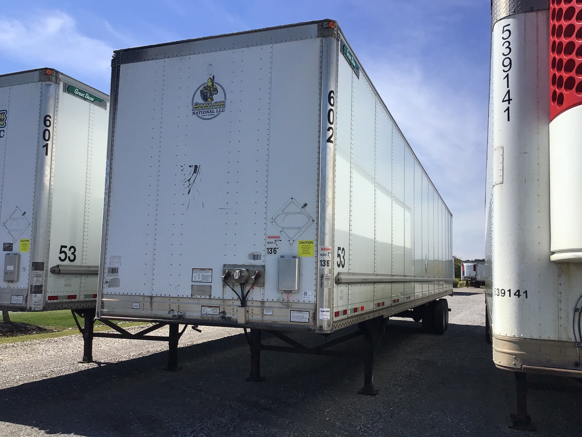 2011 Great Dane 53 ft T/A Van Trailer