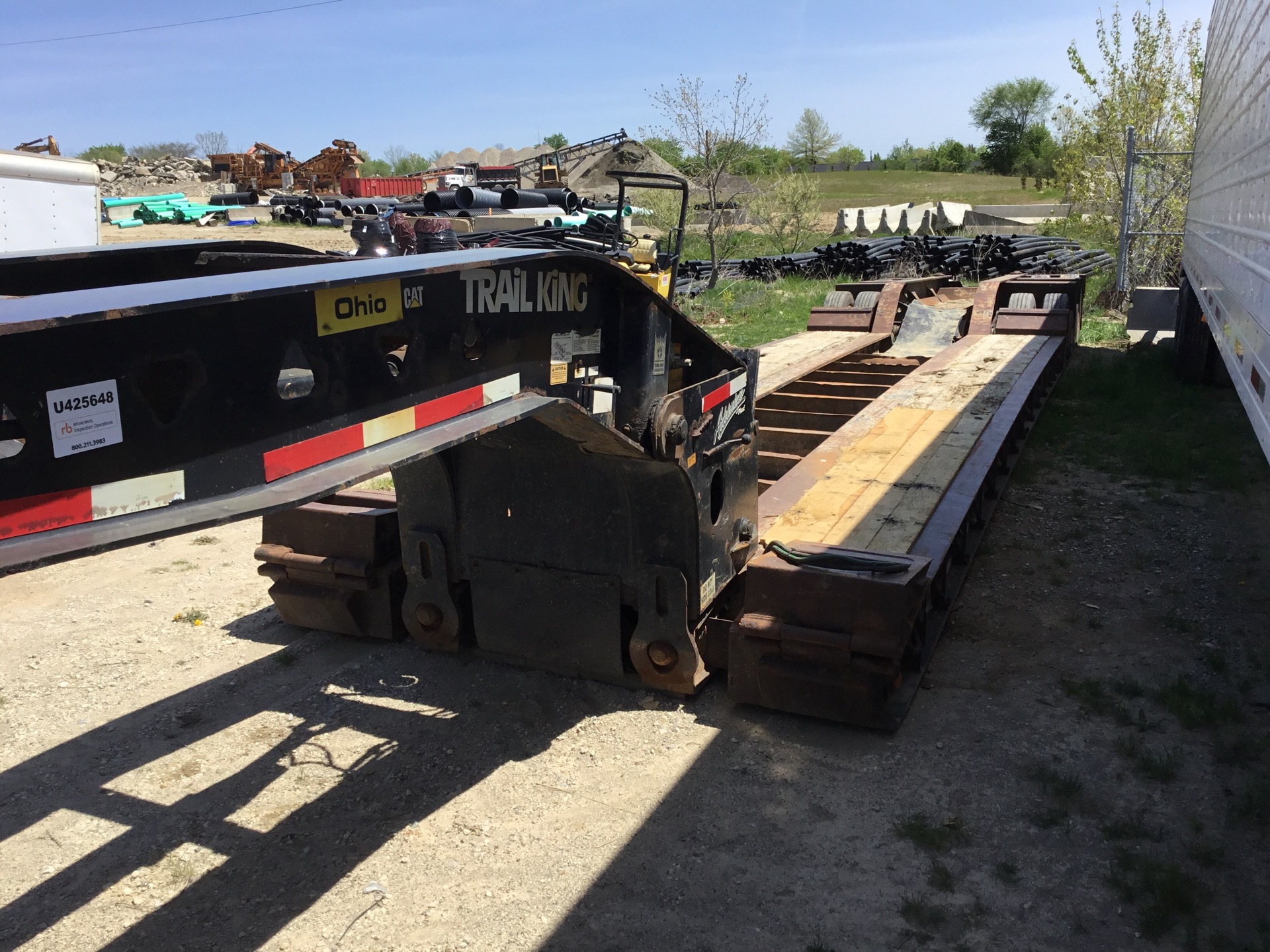 2012 Trail King Tri/A Removable Gooseneck Lowboy Trailer