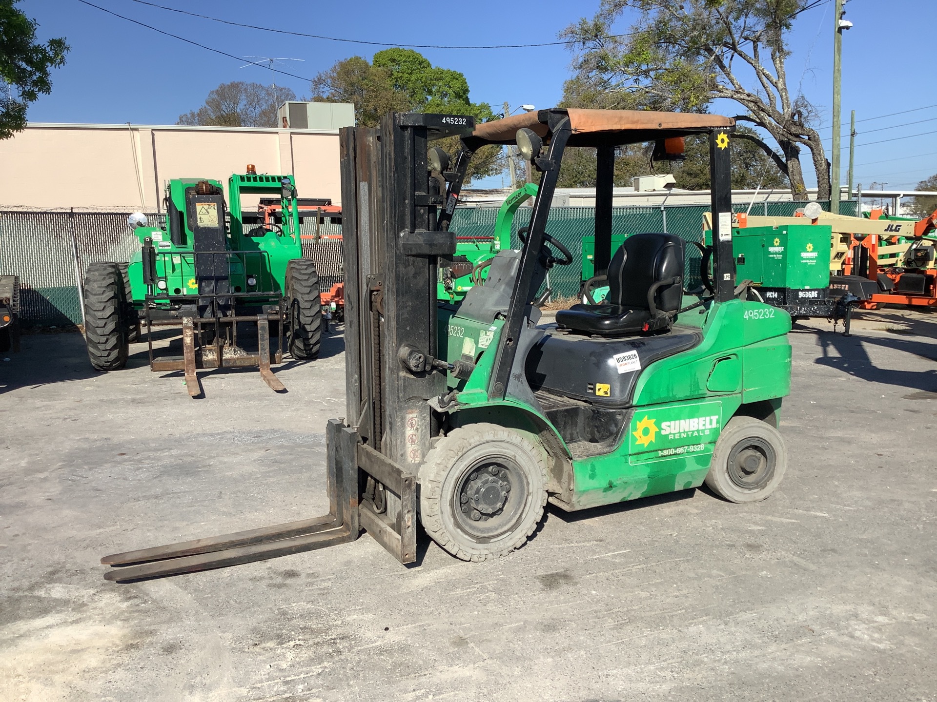 2012 Mitsubishi FG25N 4600 lb Cushion Tire Forklift