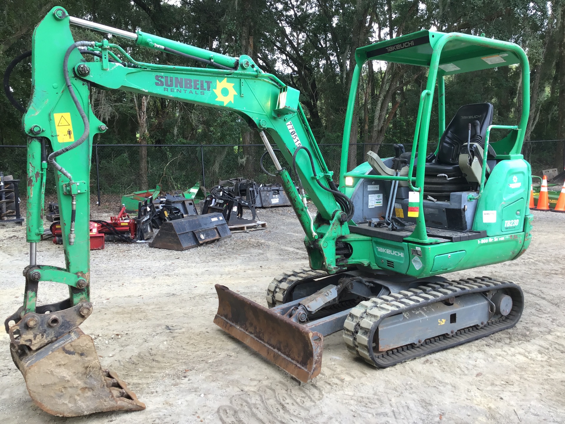 2015 Takeuchi TB230 Mini Excavator