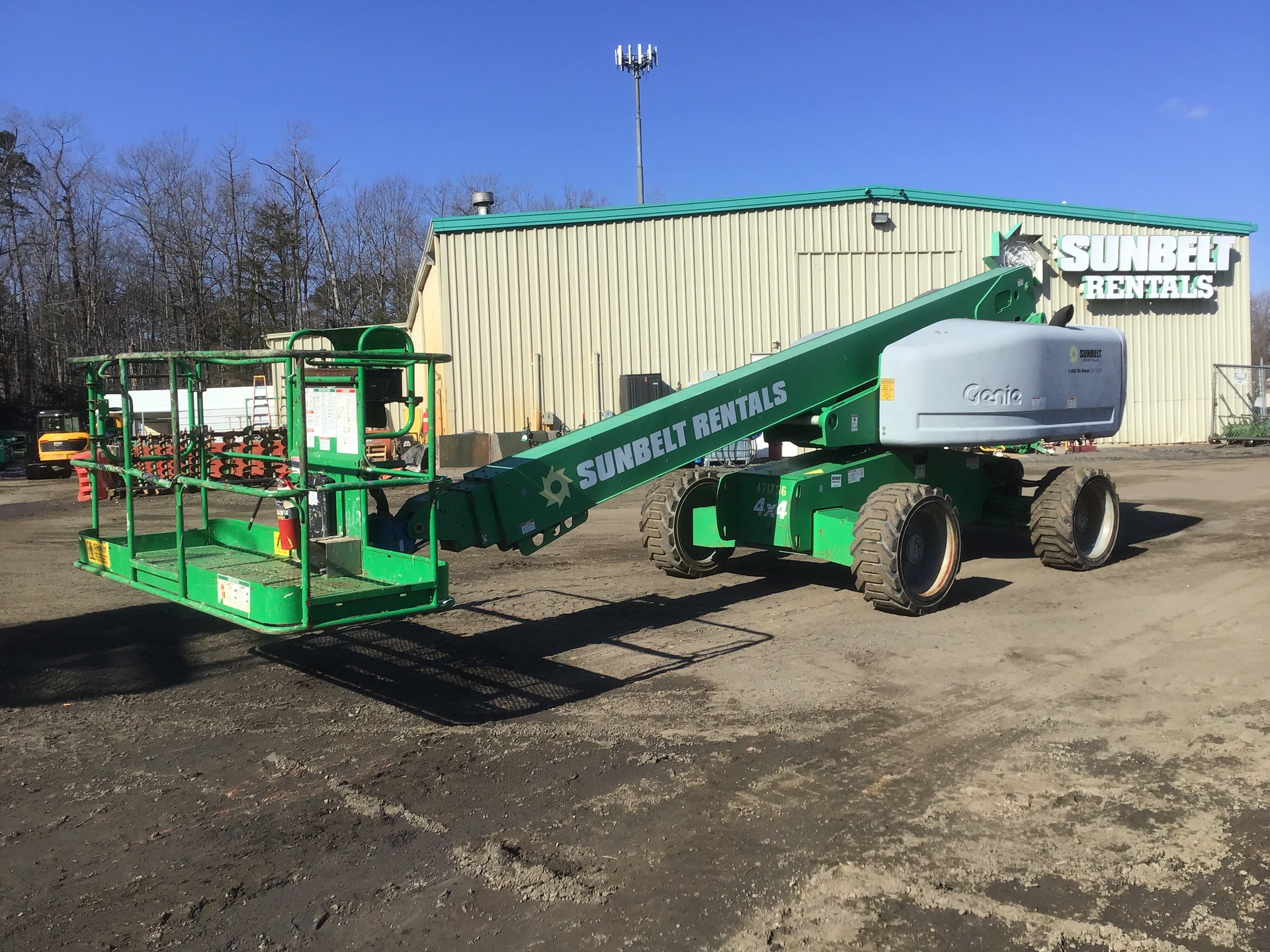 2012 Genie S-60X 4WD Diesel Telescopic Boom Lift