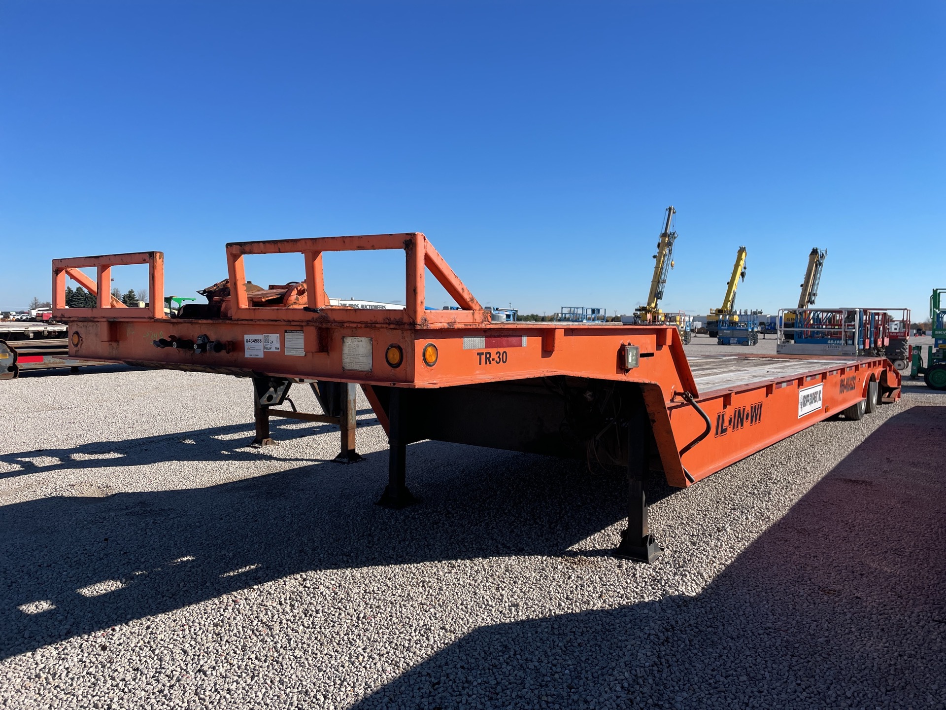 2008 Trail-Eze TE70HT50 50 ft T/A Hydraulic Tail Trailer