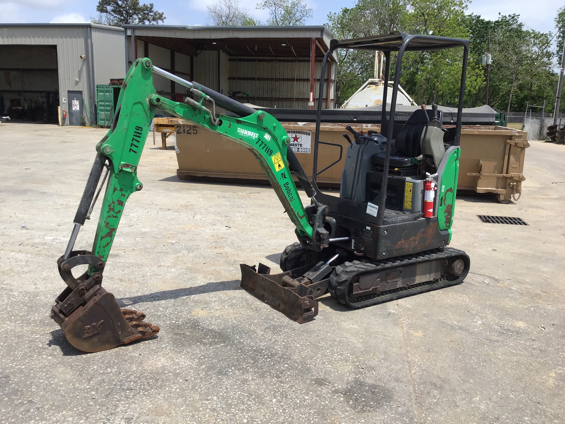 2015 Bobcat E20 Hydraulic VG Mini Excavator