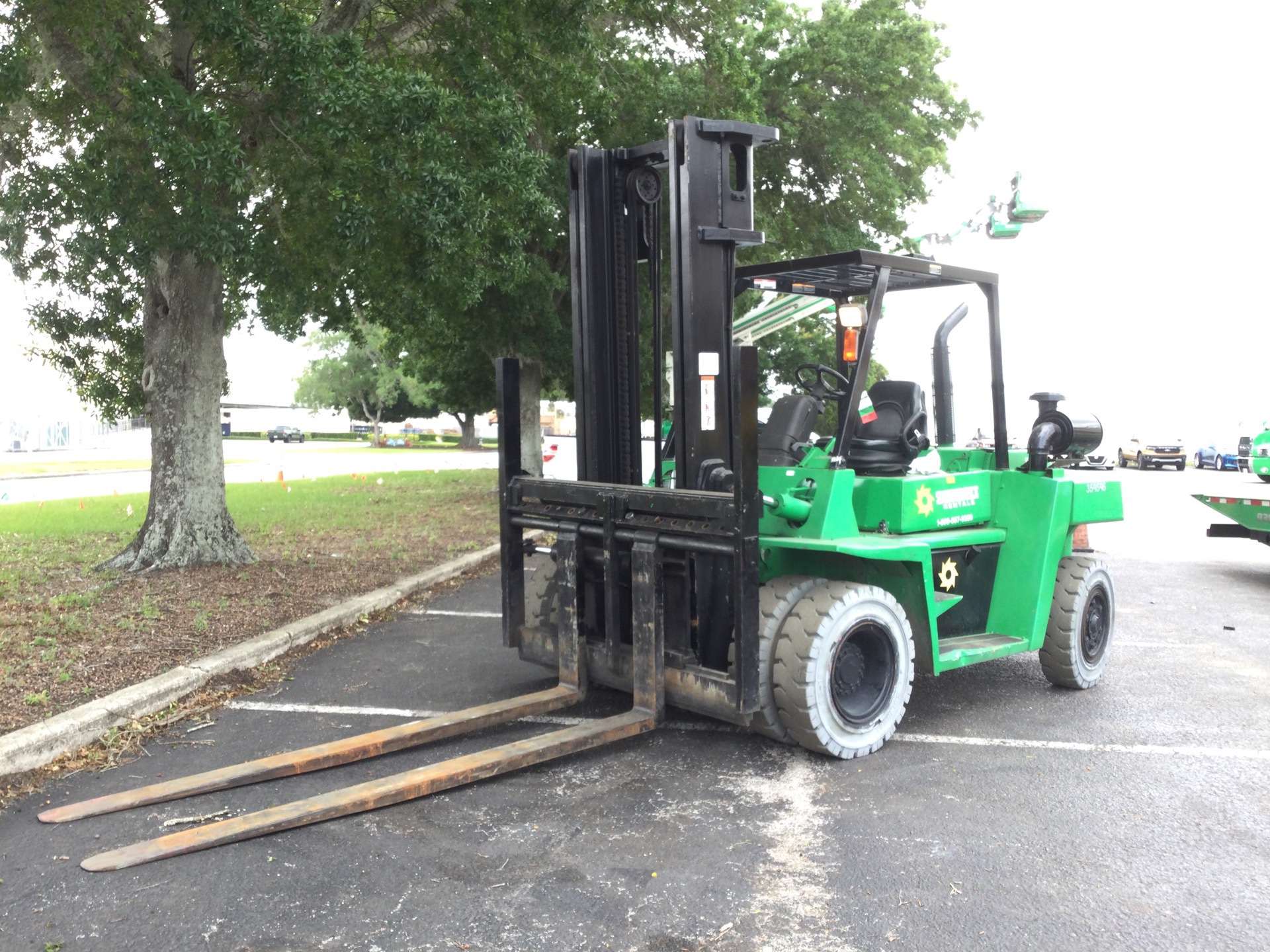 2011 Mitsubishi FD70E1-D 15500 lb 4x2 Cushion Tire Forklift