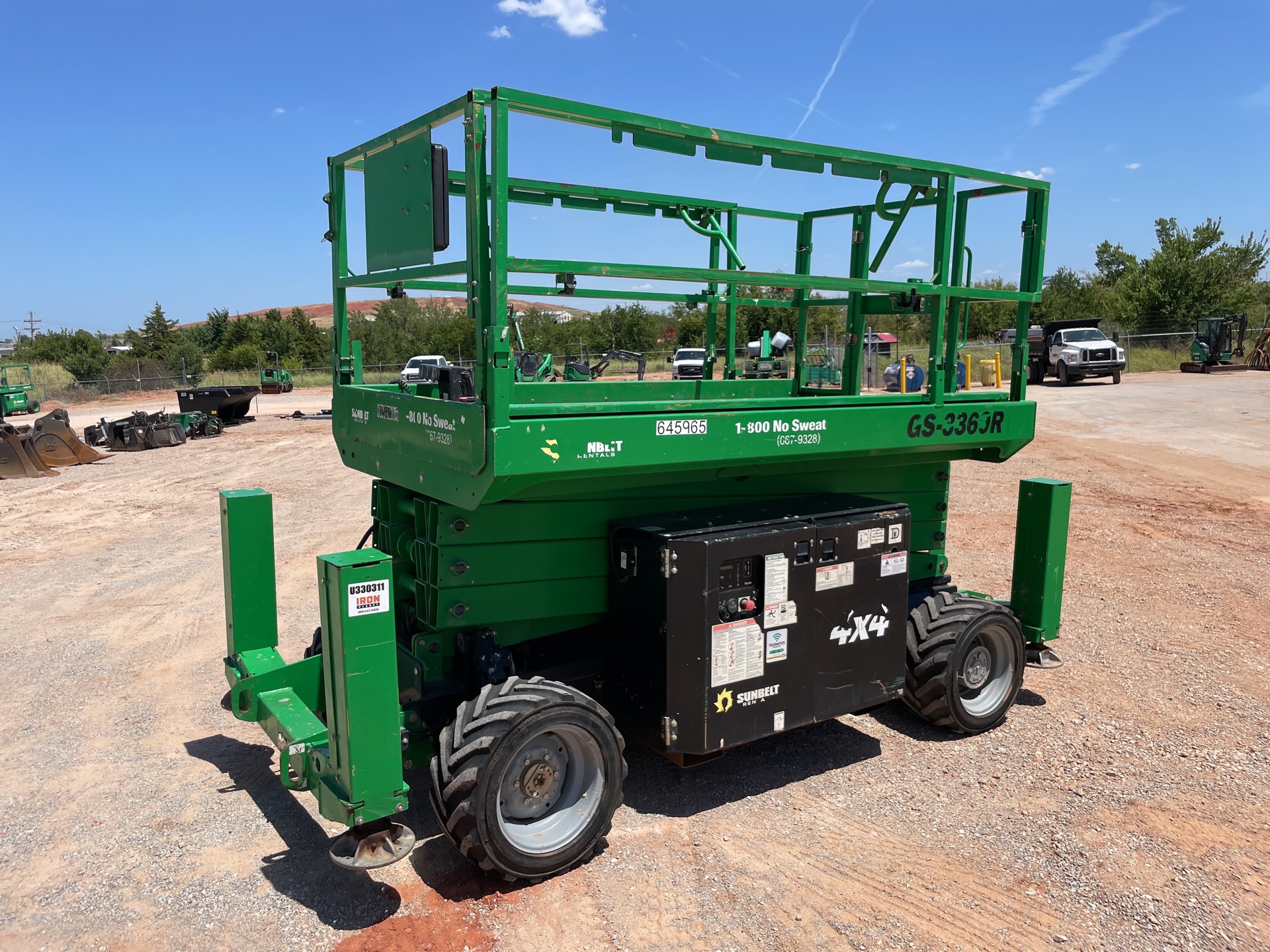 2014 Genie GS3369RT Diesel 4x4 Scissor Lift